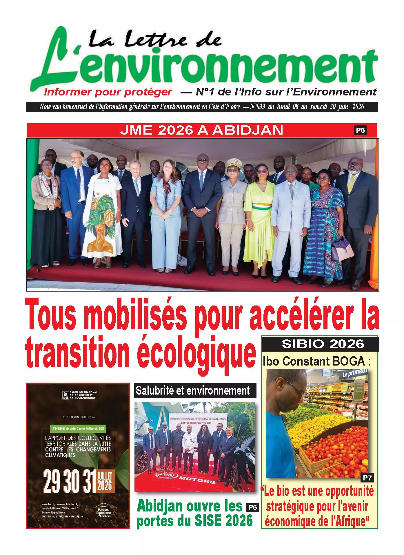 LA LETTRE DE L'ENVIRONNEMENT N° 33