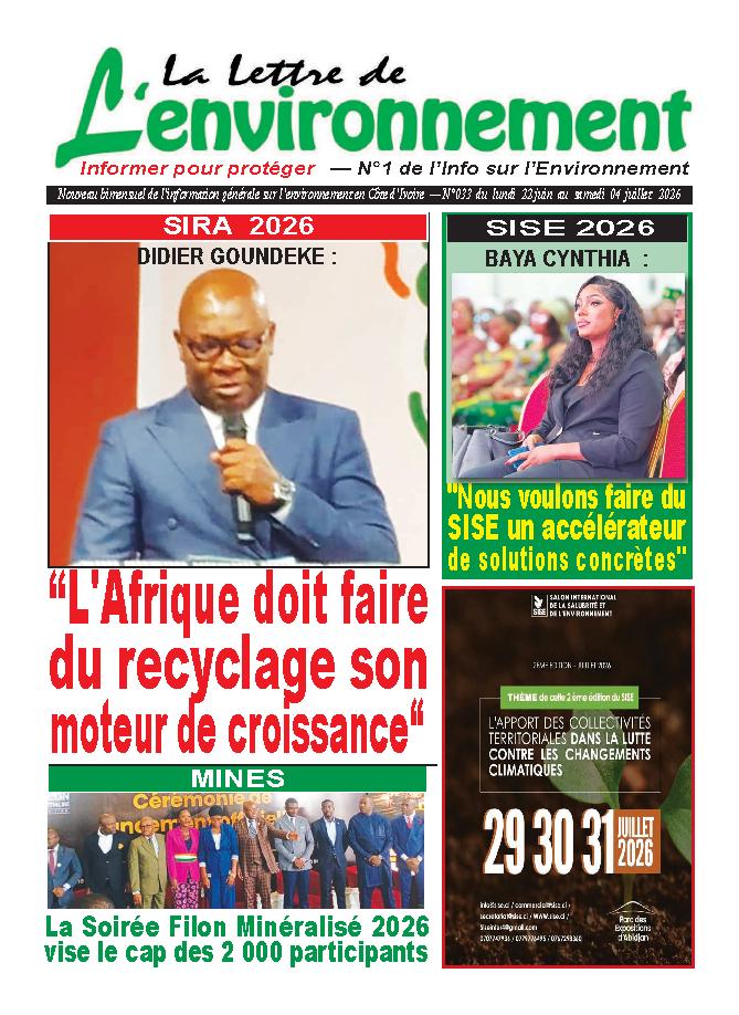 LA LETTRE DE L'ENVIRONNEMENT N° 34