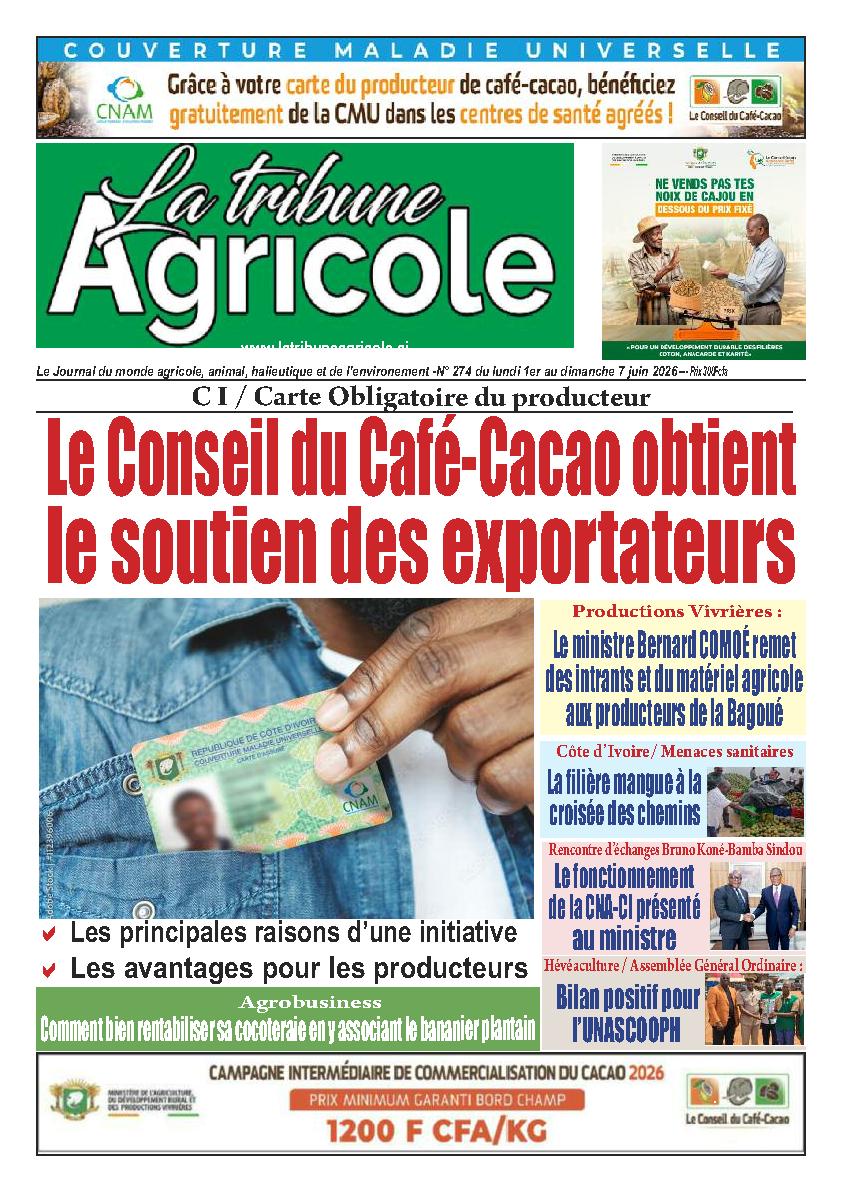 LA TRIBUNE AGRICOLE N° 274