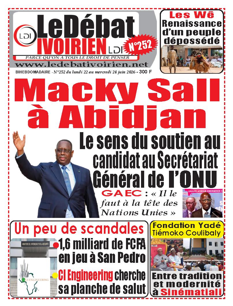 LE DEBAT IVOIRIEN N° 252