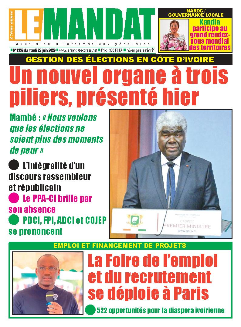 LE MANDAT N° 4358