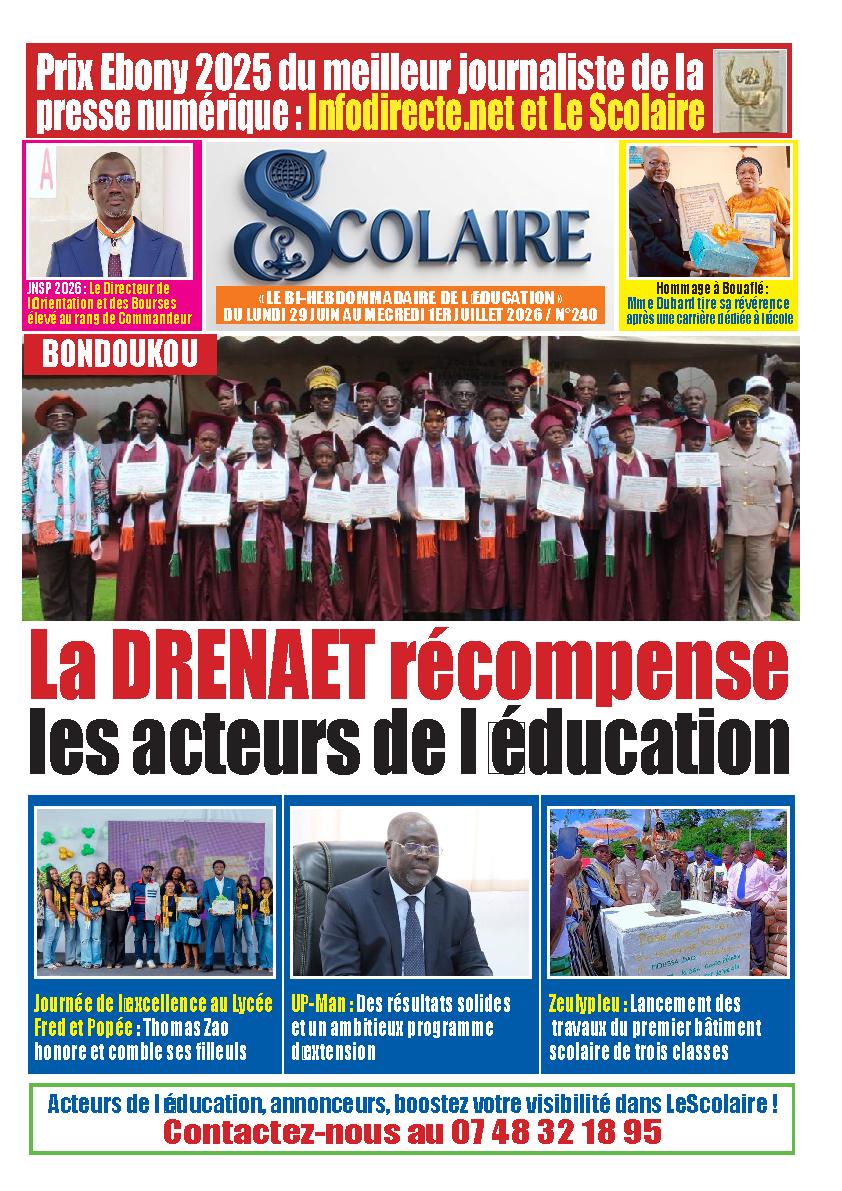 LE SCOLAIRE N° 240