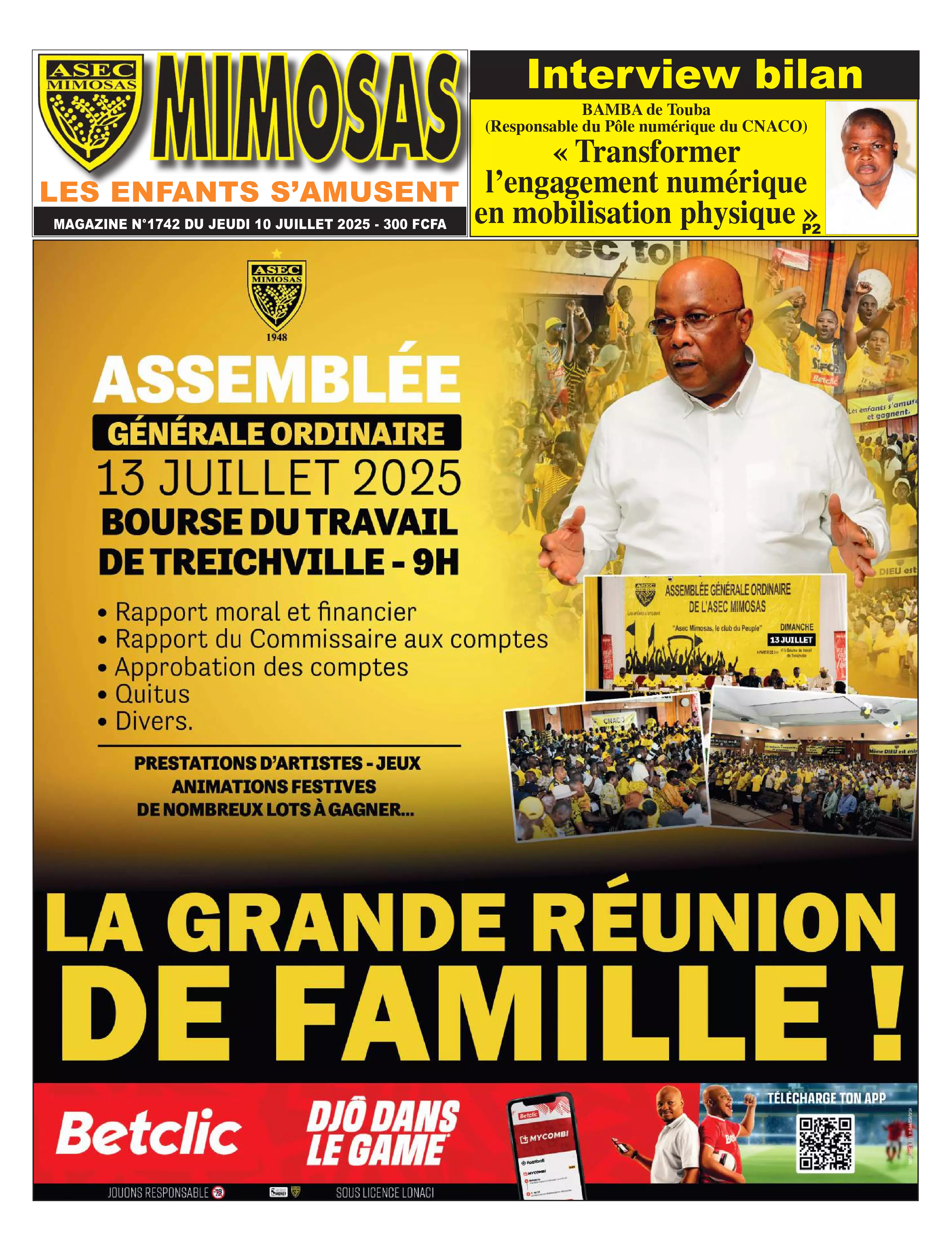 ASEC MIMOSAS N° 1742