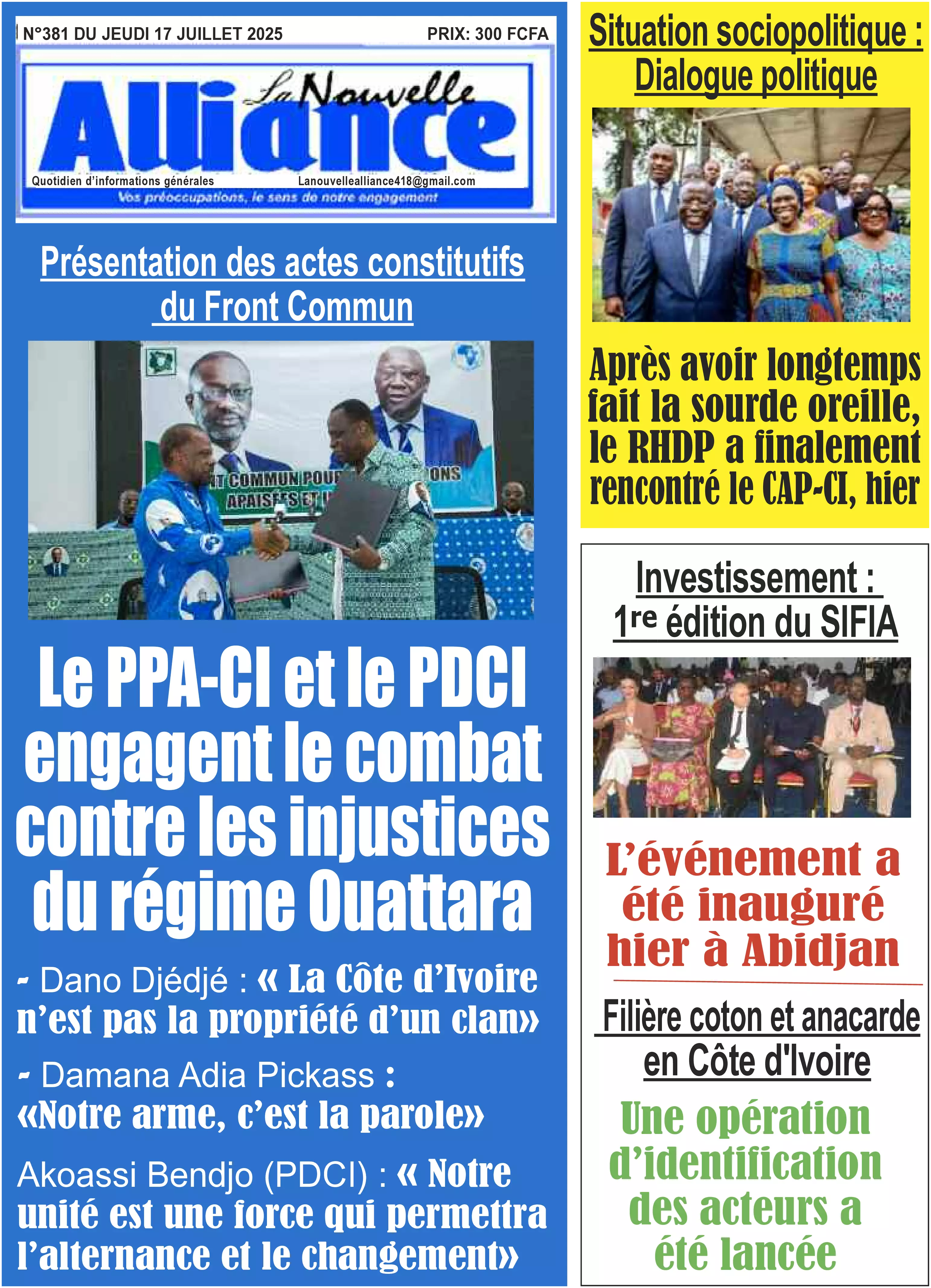 LA NOUVELLE ALLIANCE