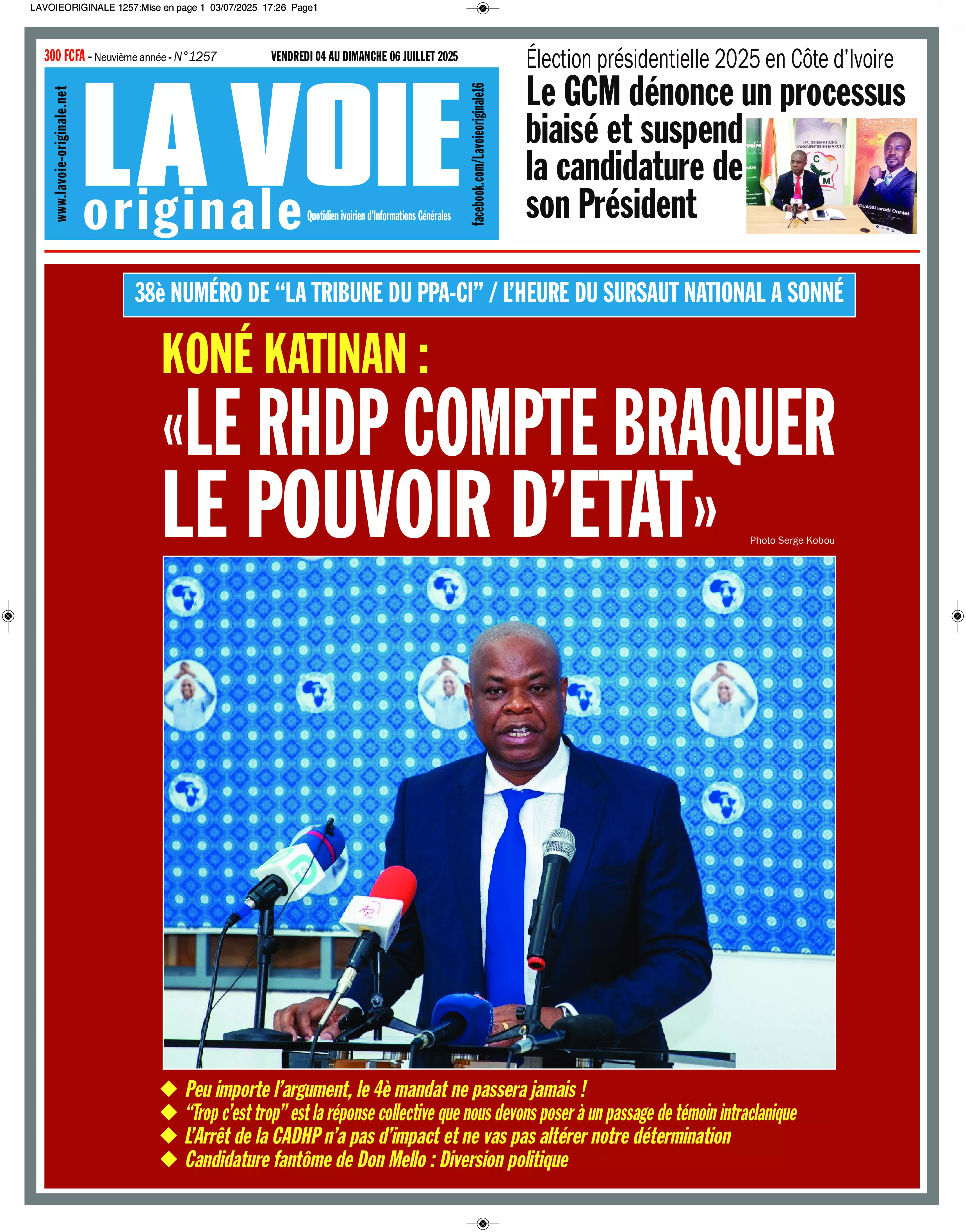 LA VOIE ORIGINALE N° 1257