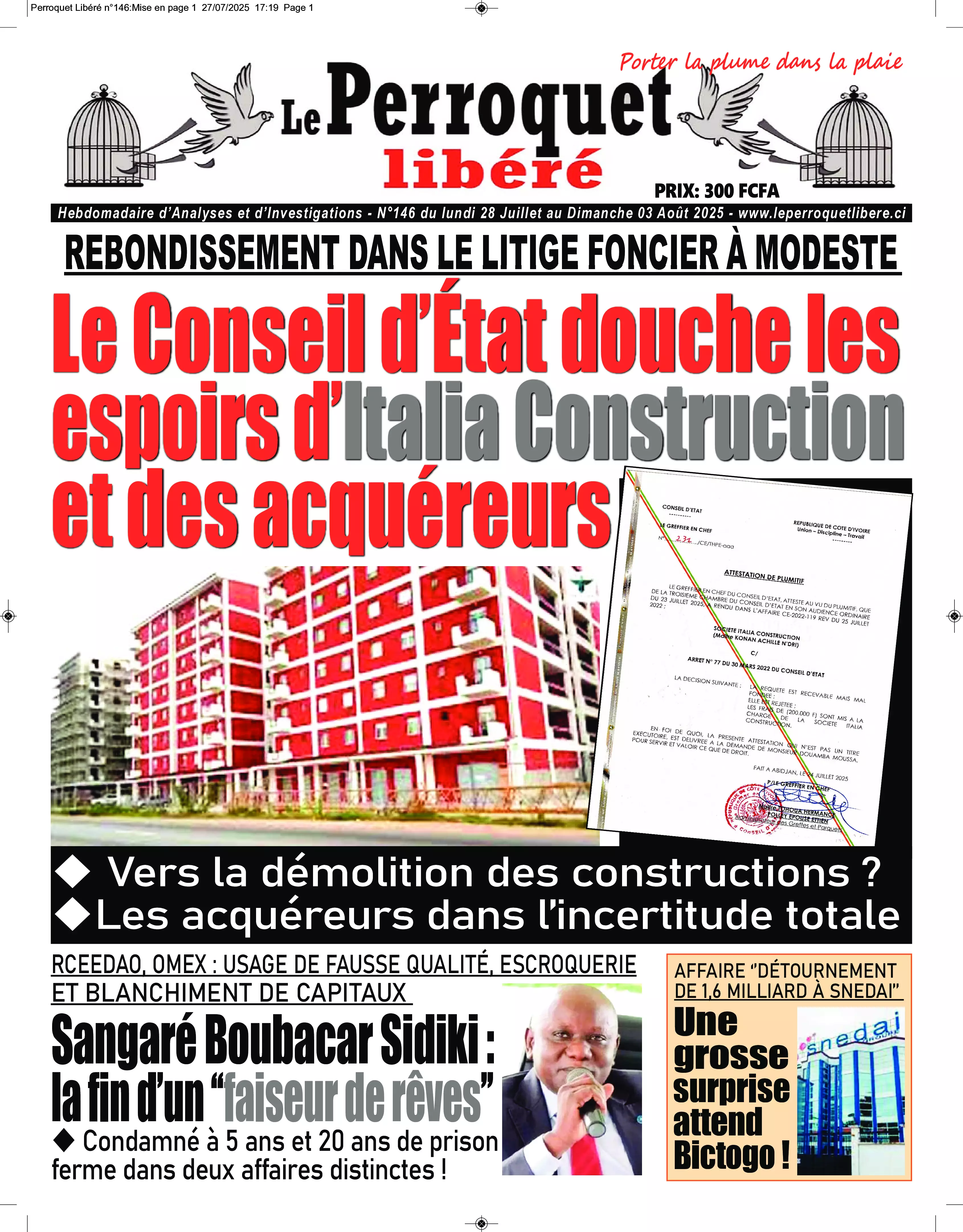 N° 146 - 2025-07-28