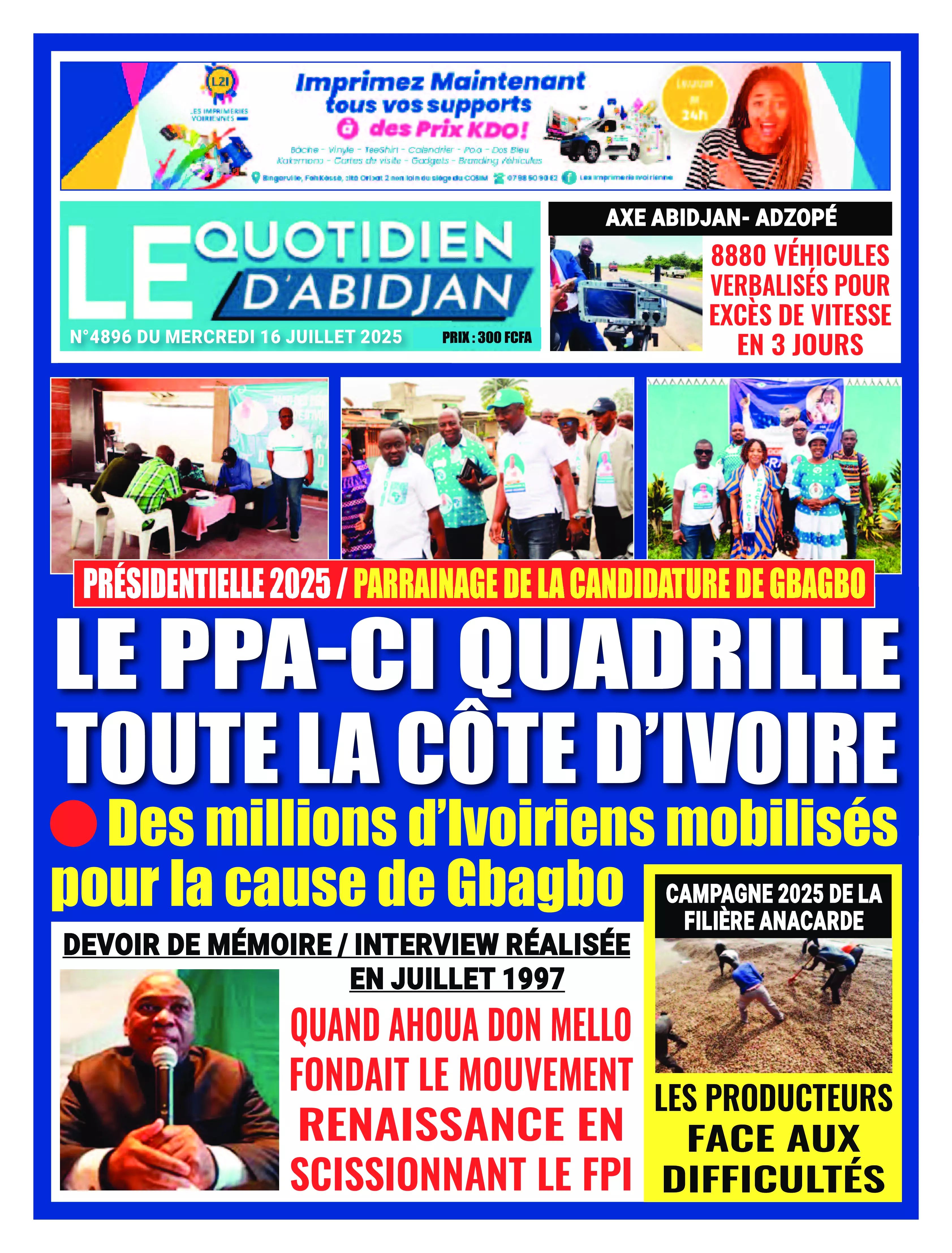 LE QUOTIDIEN DABIDJAN