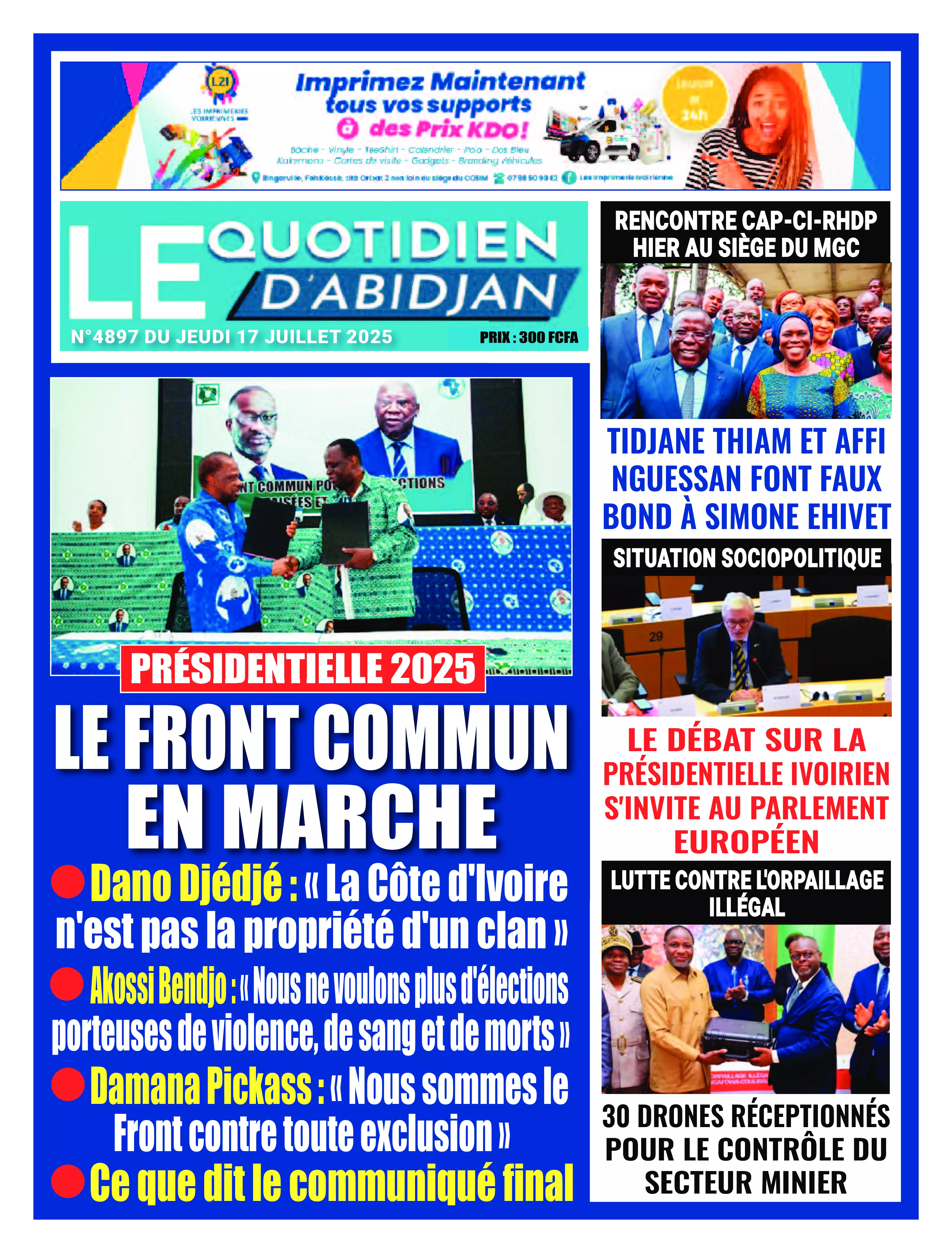 LE QUOTIDIEN DABIDJAN