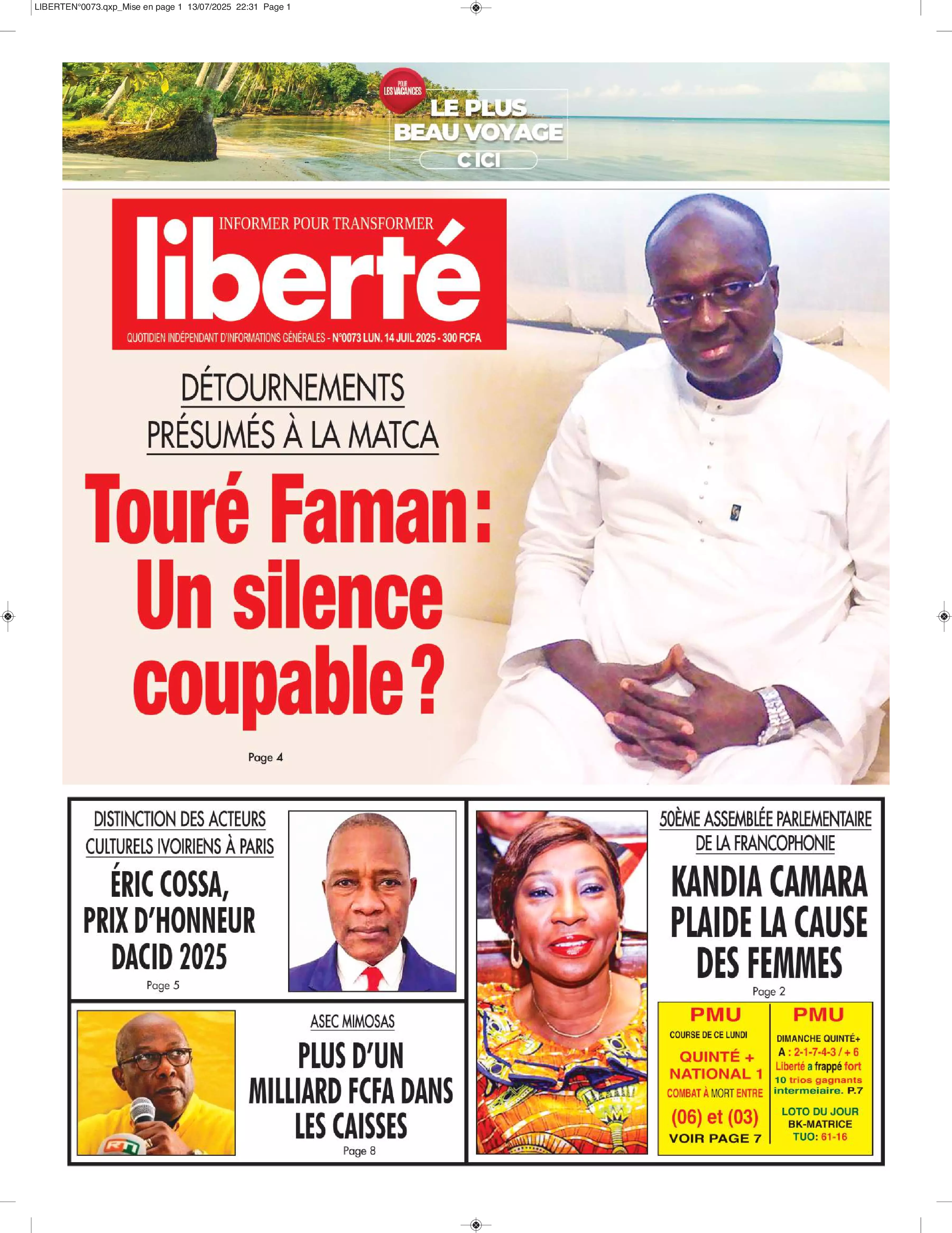 N° 73 - 2025-07-14