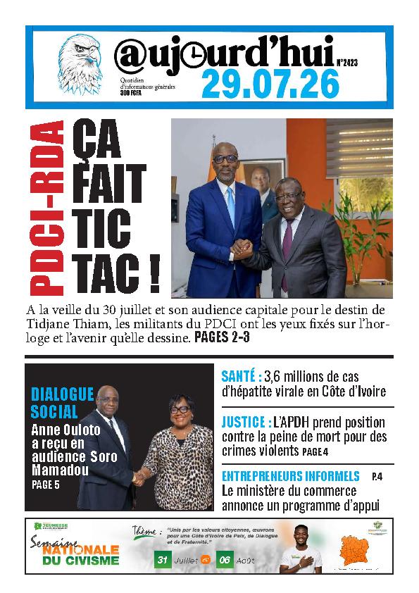 AUJOURD'HUI N° 2423
