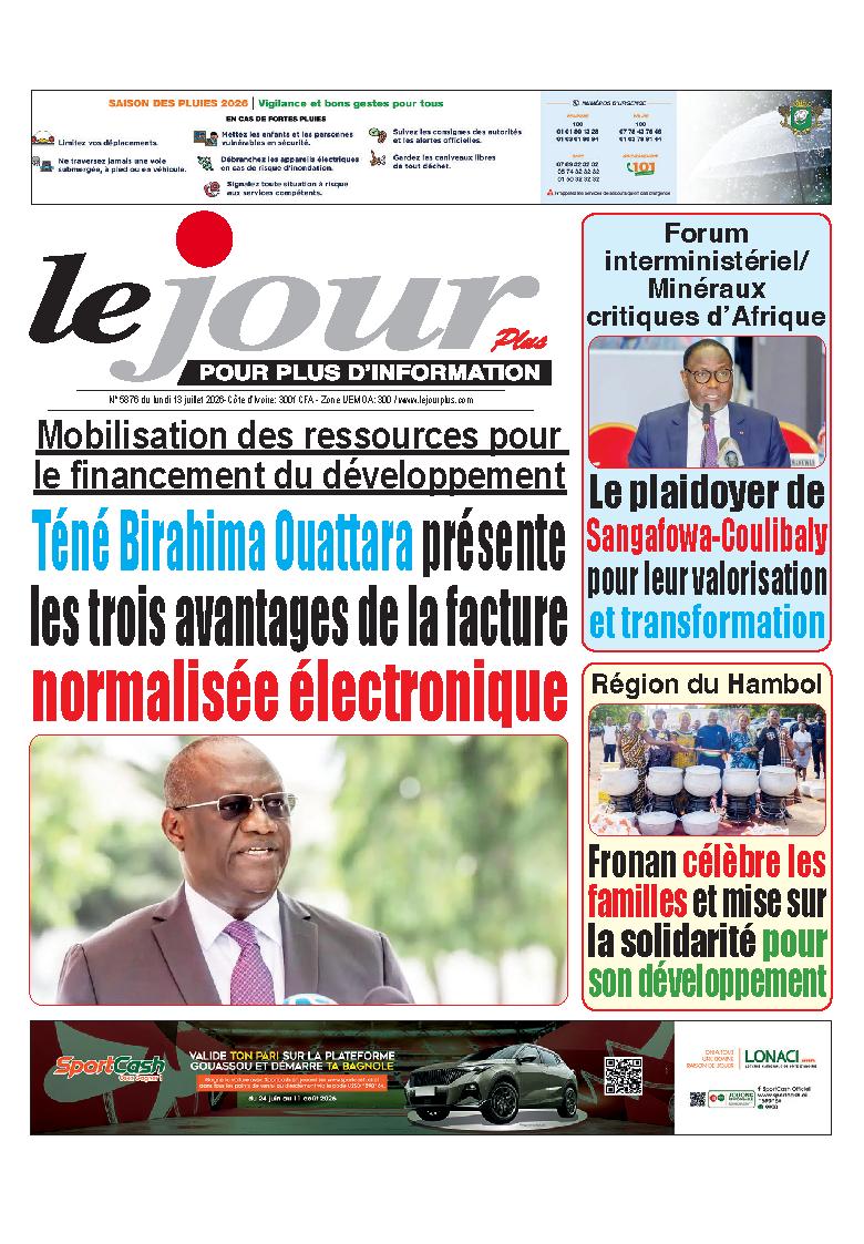 LE JOUR PLUS N° 5876