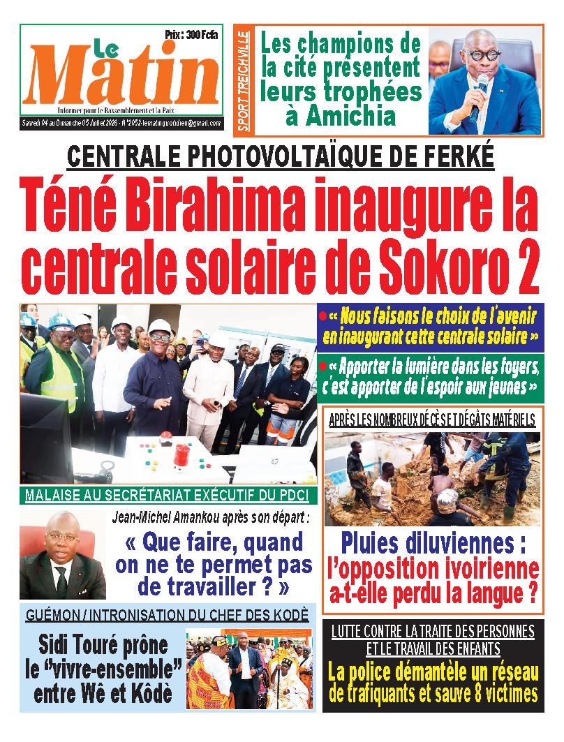 LE MATIN N° 2052