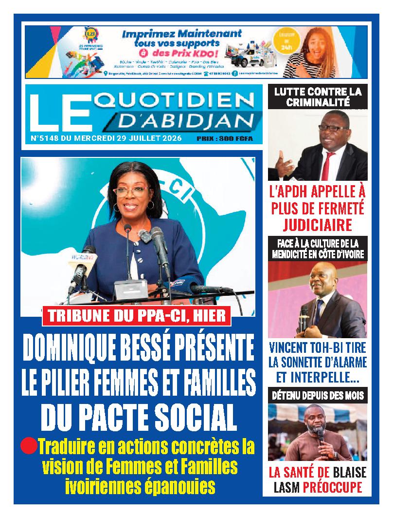 LE QUOTIDIEN DABIDJAN N° 5148
