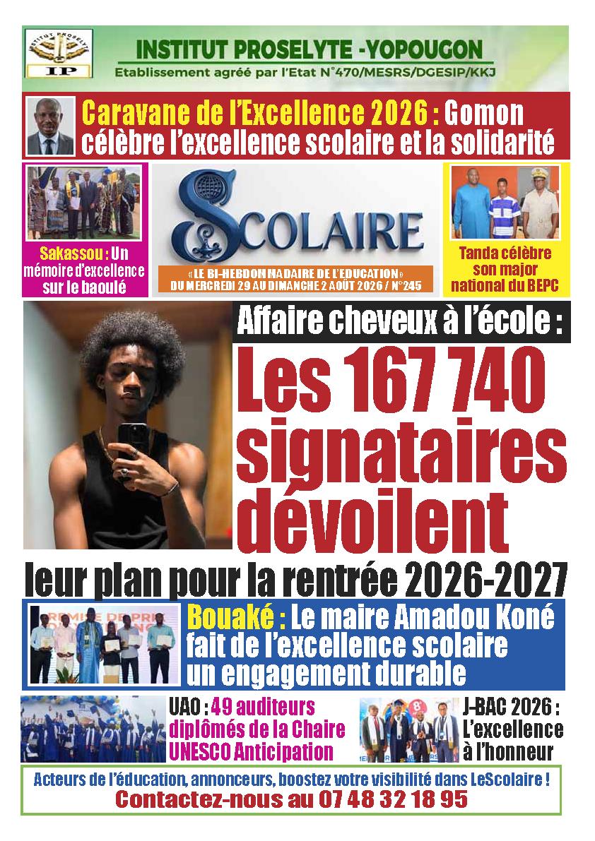 LE SCOLAIRE N° 245