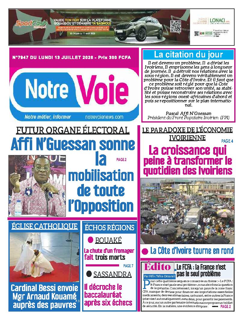 NOTRE VOIE N° 7947