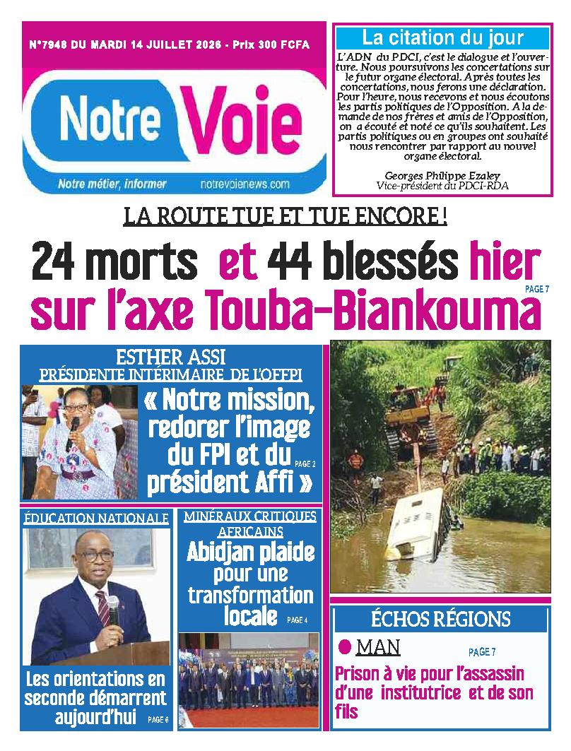 NOTRE VOIE N° 7948