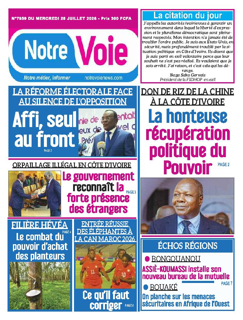 NOTRE VOIE N° 7959