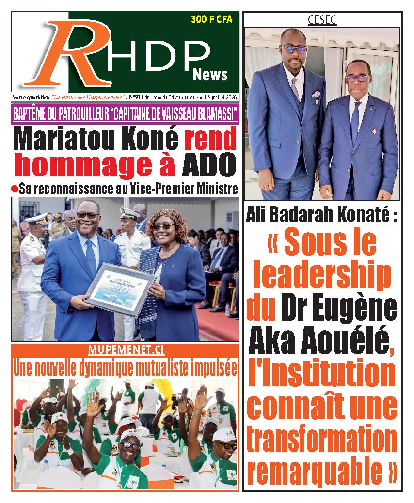 RHDPNEWS N° 934