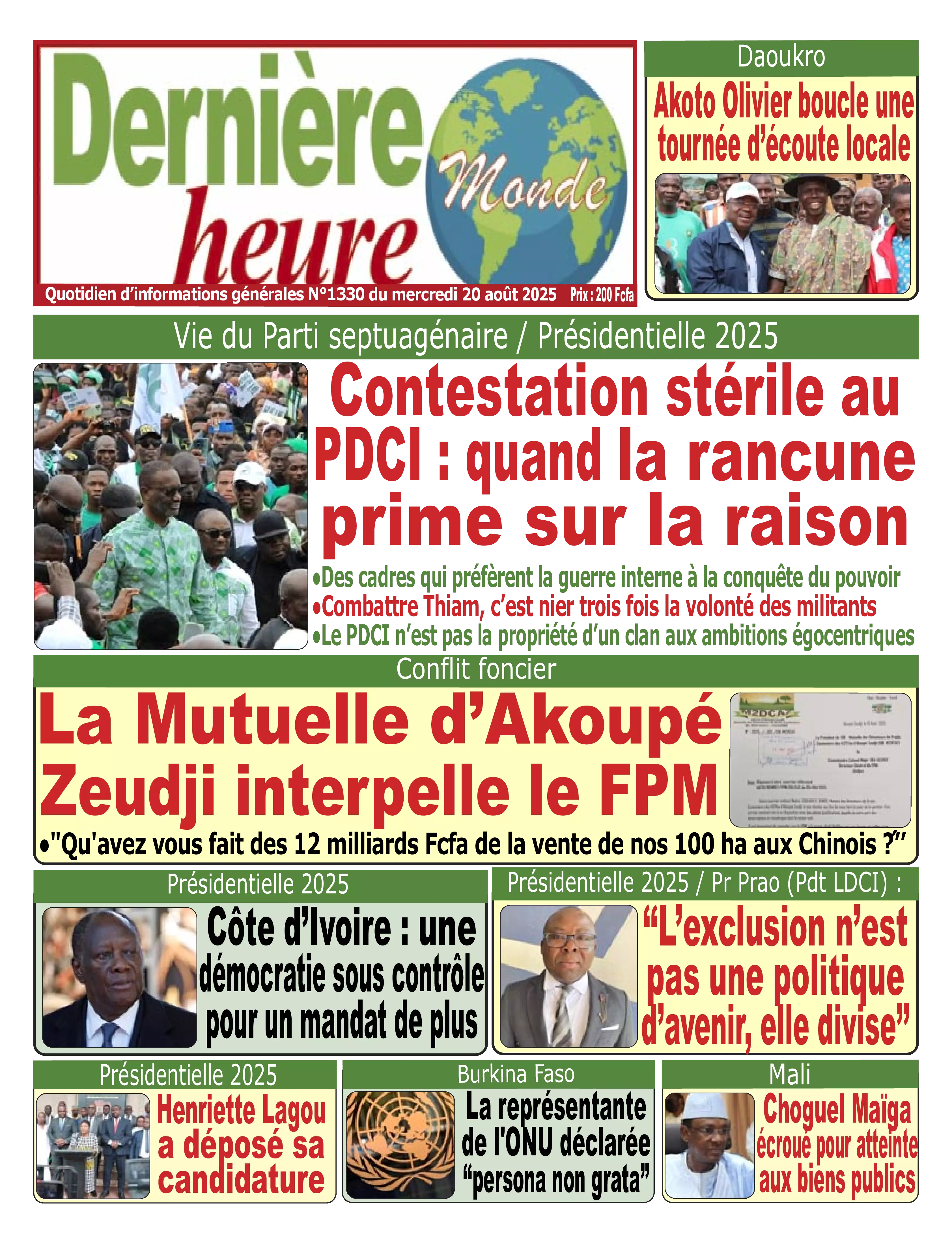 N° 1330 - 2025-08-20