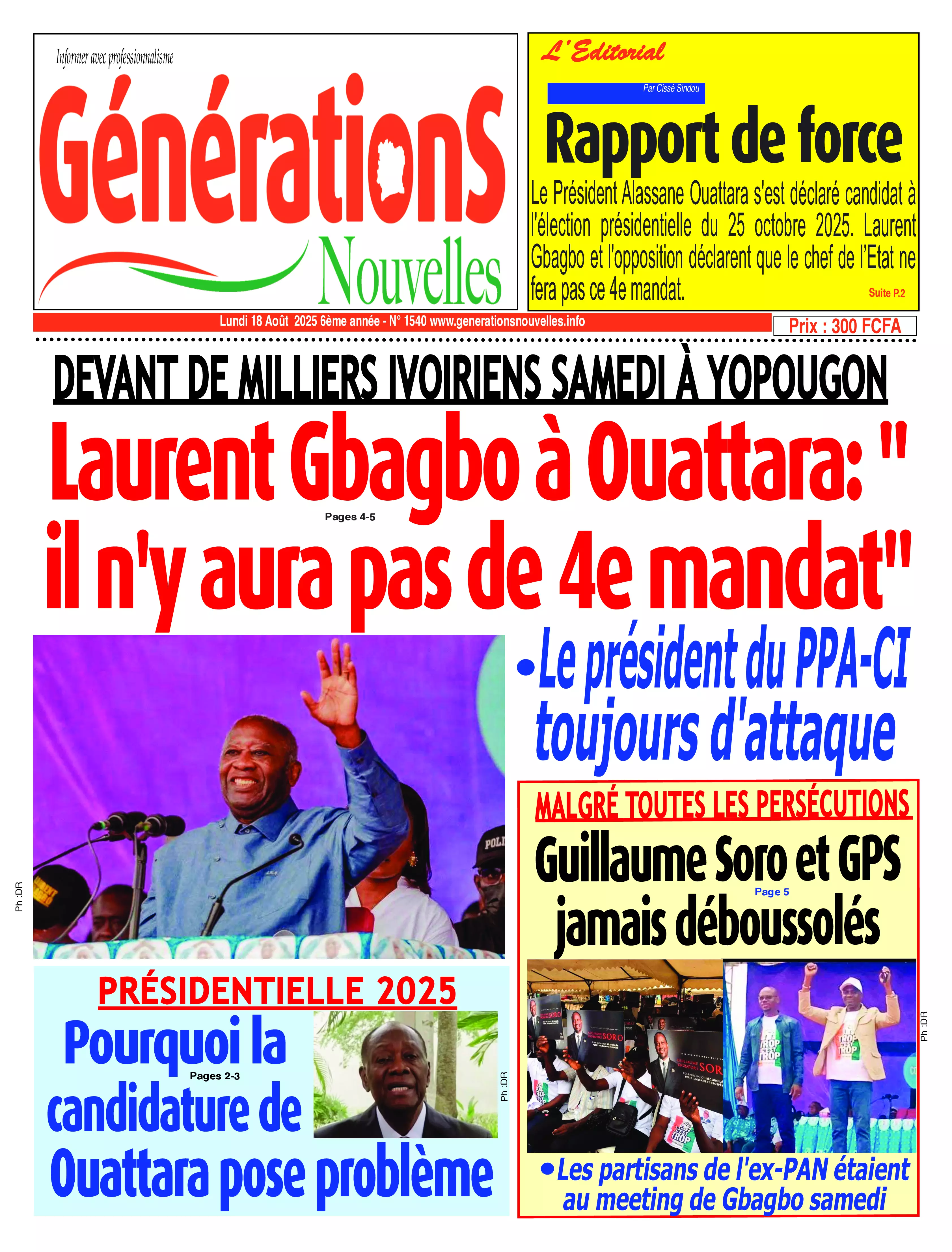 GENERATIONS NOUVELLES