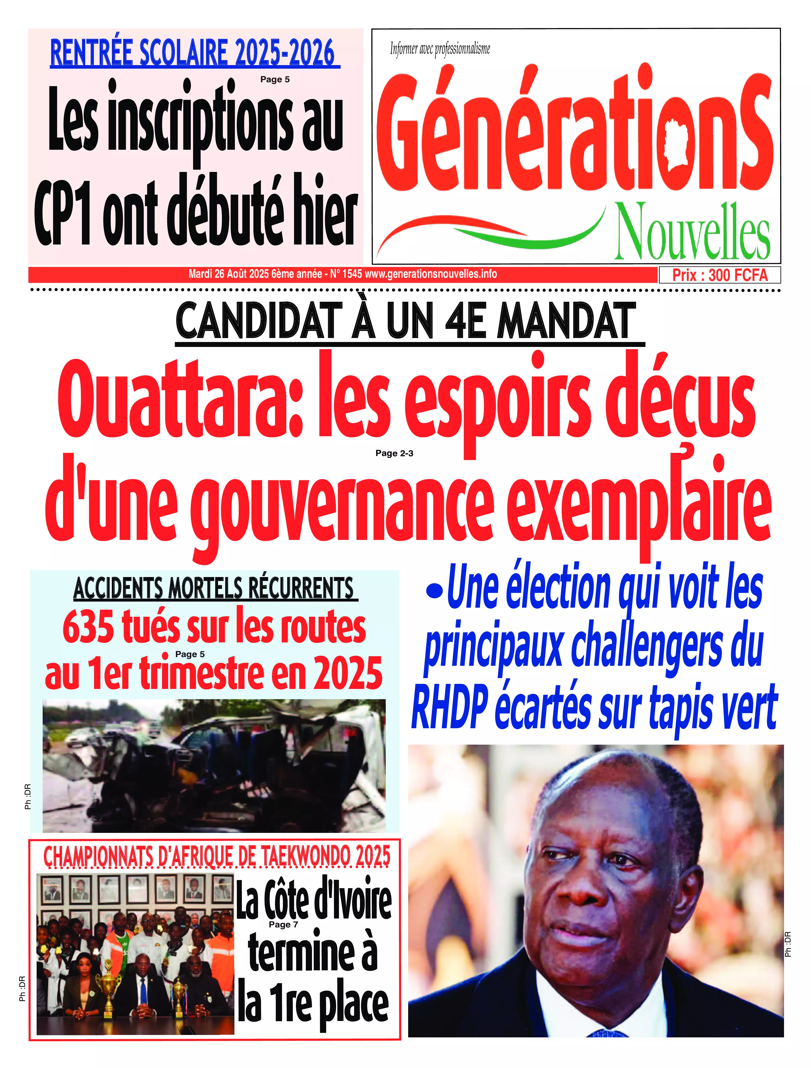 GENERATIONS NOUVELLES N° 1545