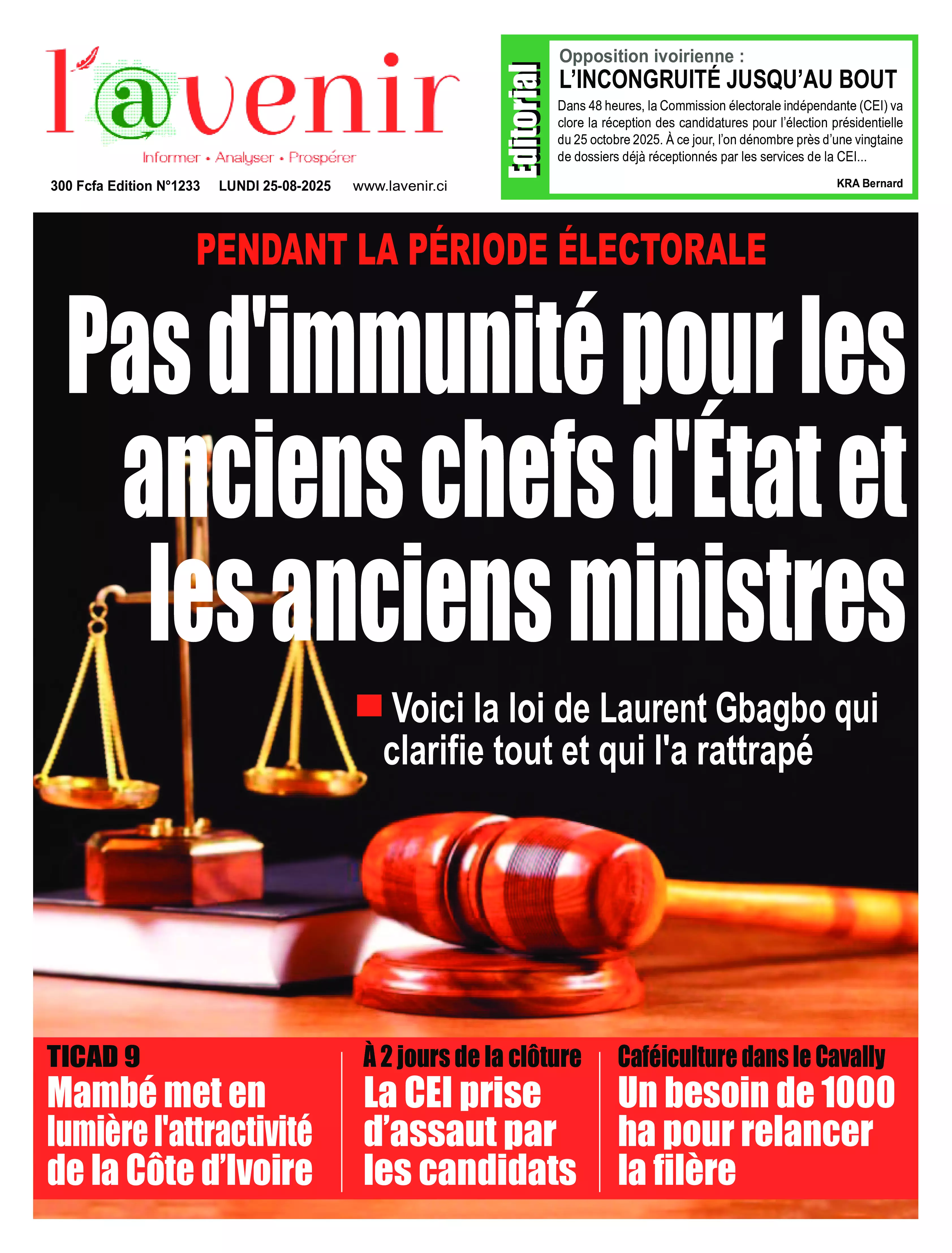 L'AVENIR N° 1233
