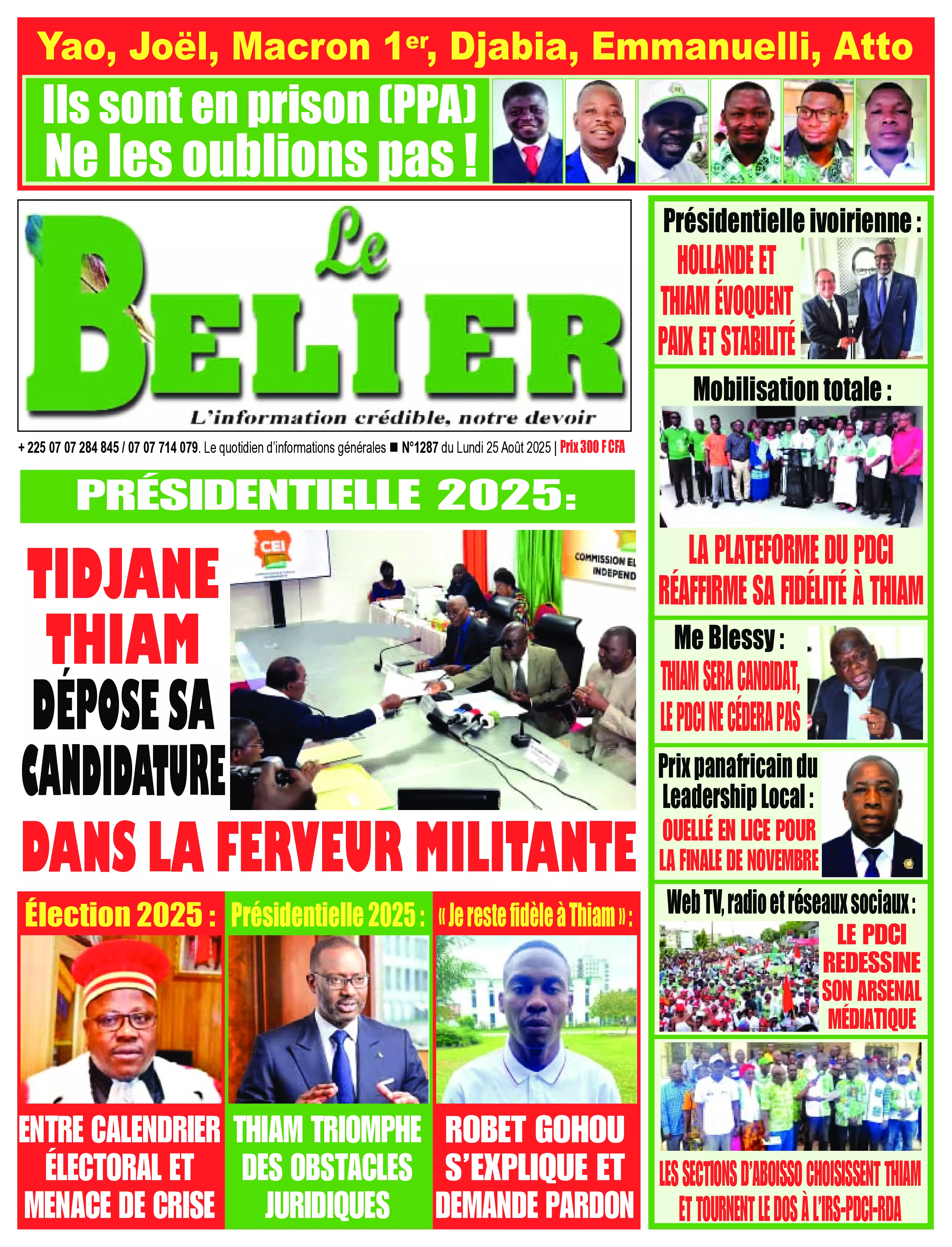 LE BELIER N° 1287
