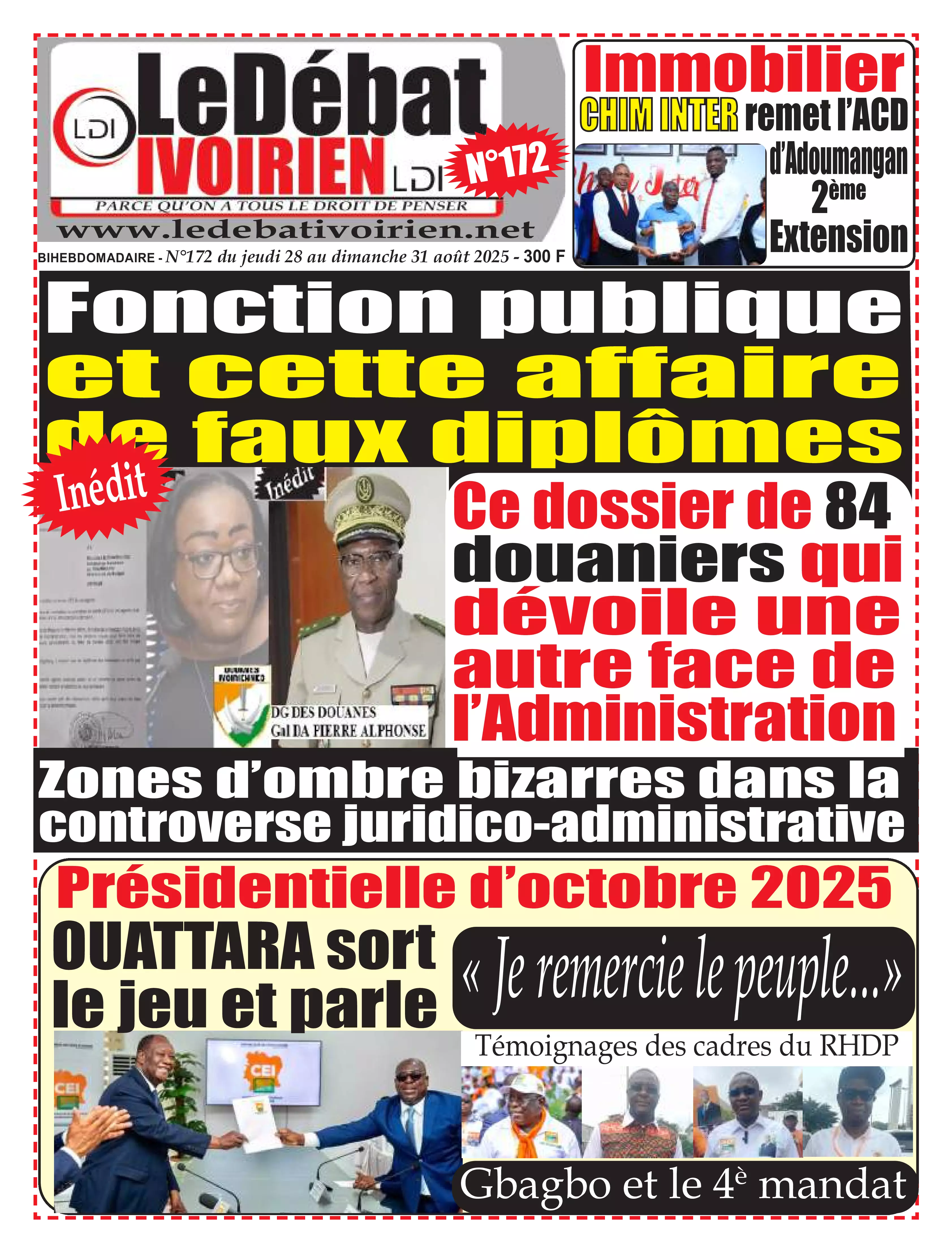 LE DEBAT IVOIRIEN N° 172