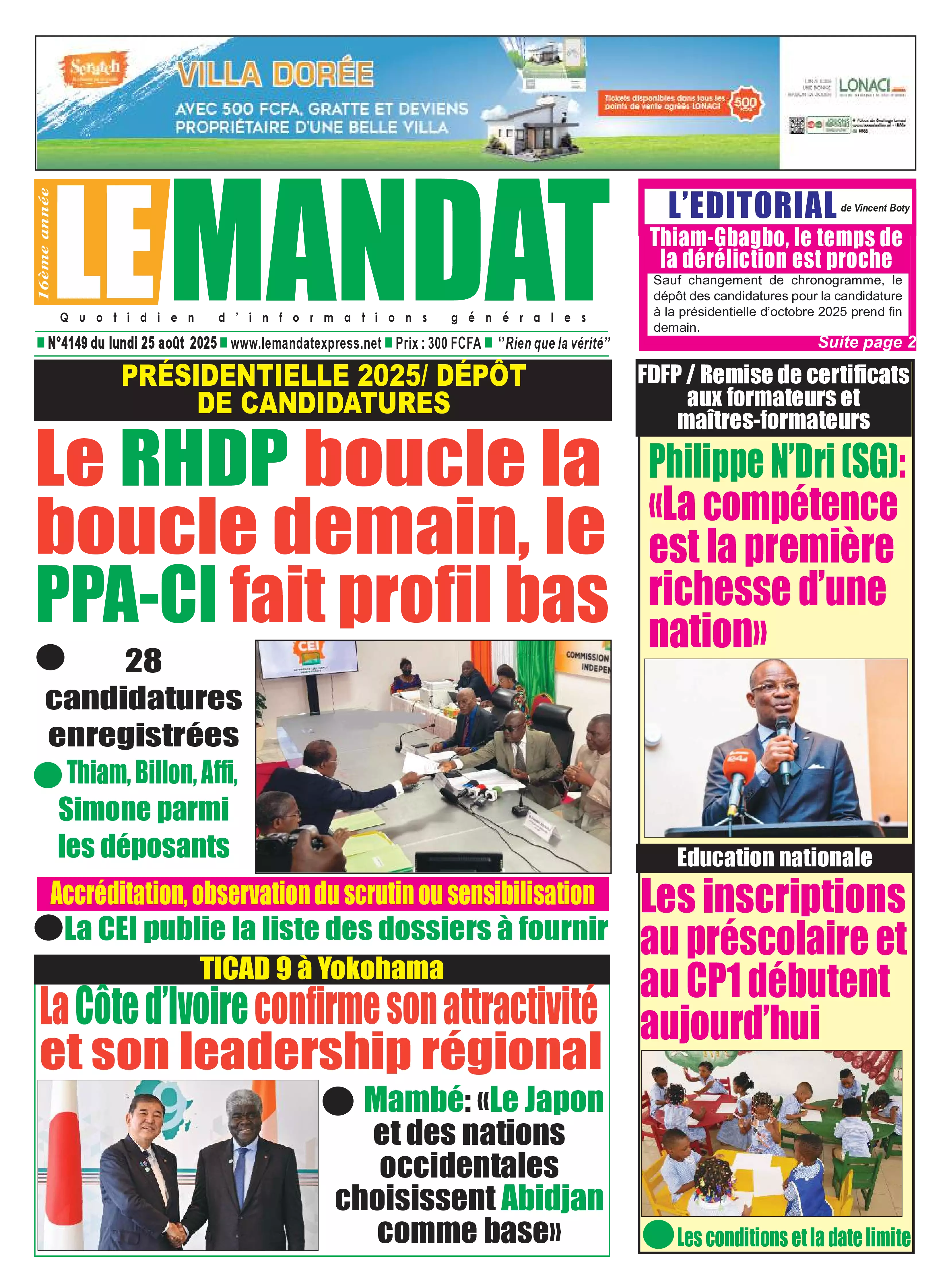 LE MANDAT N° 4149