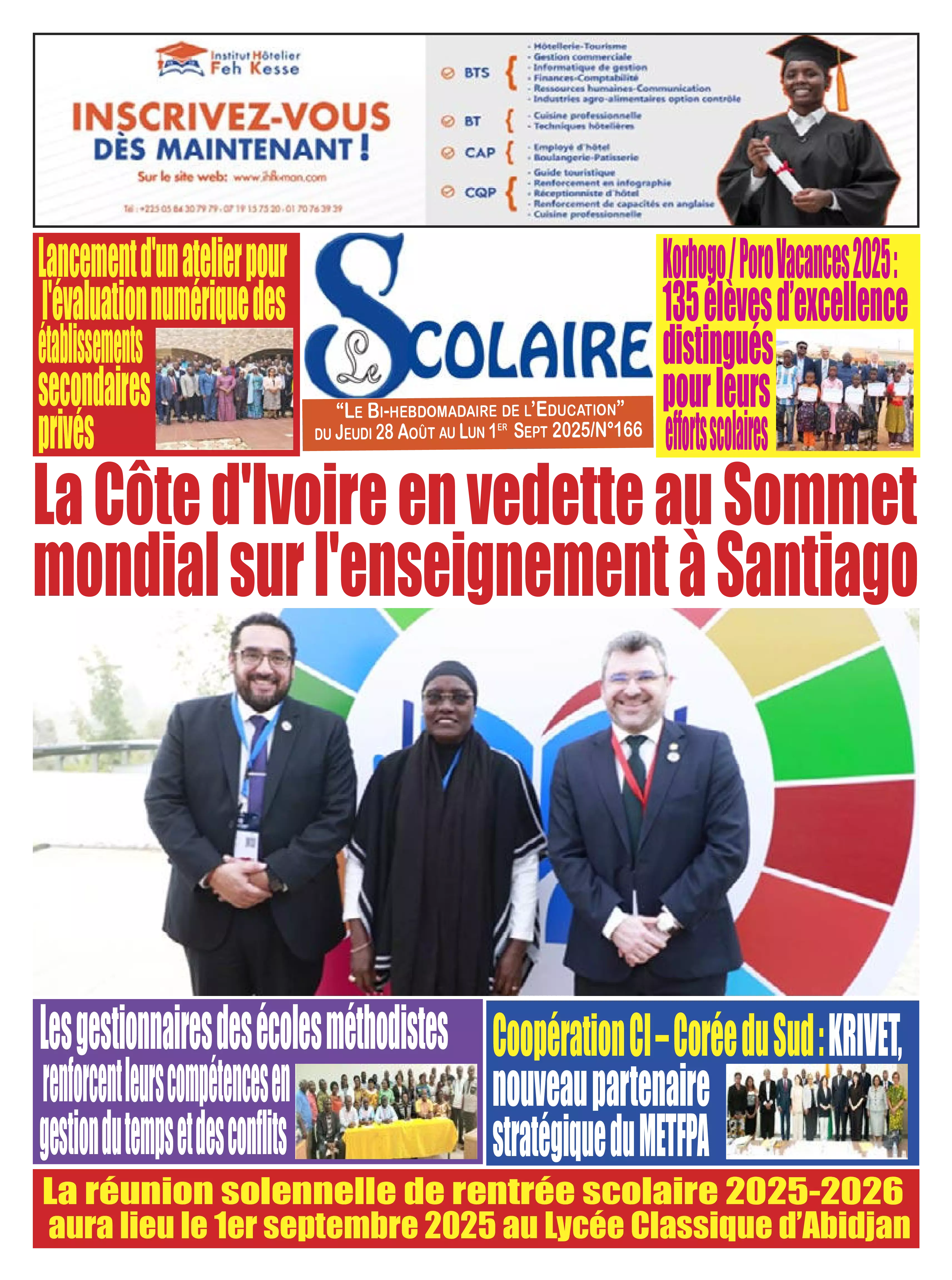 LE SCOLAIRE N° 166