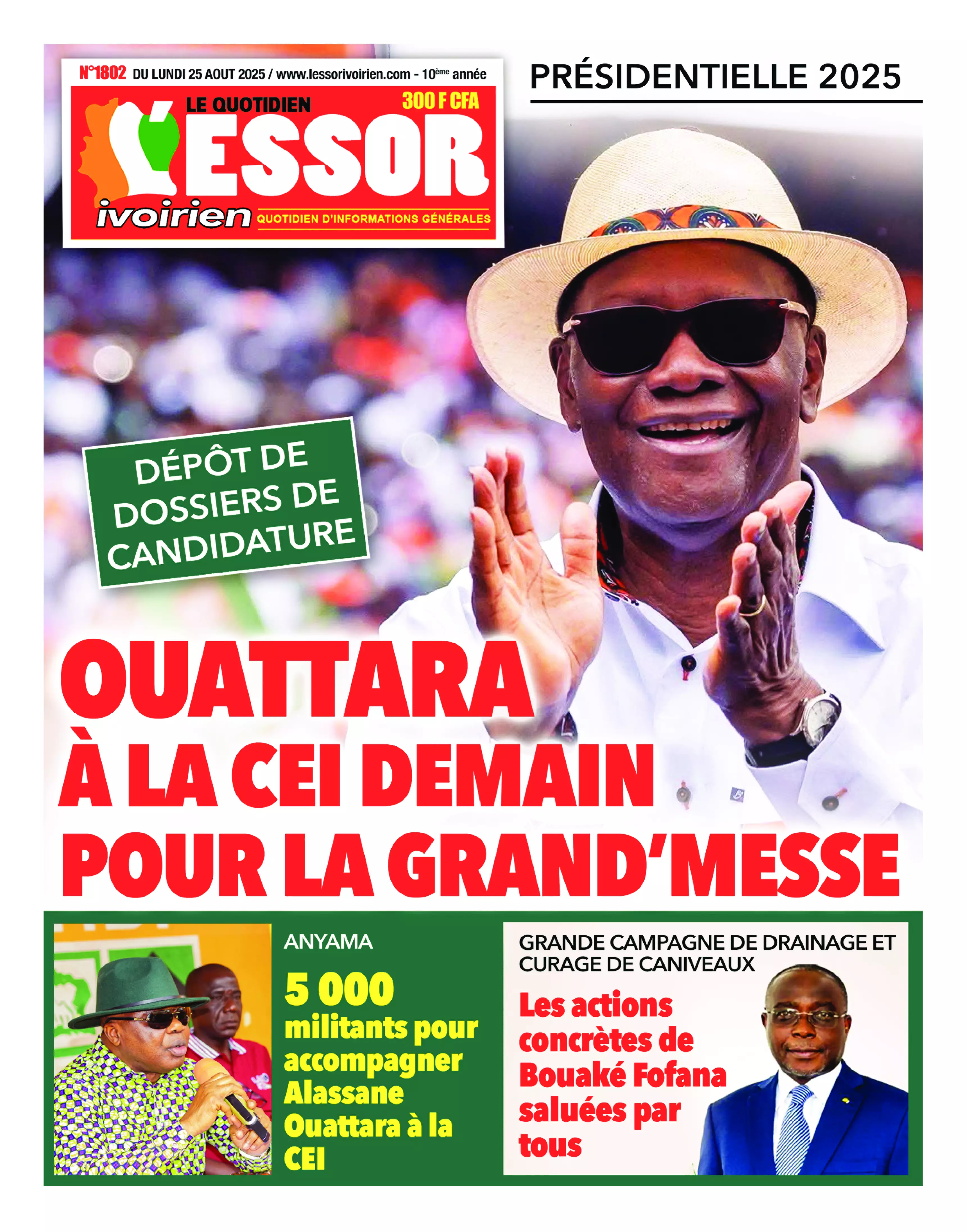 L'ESSOR IVOIRIEN N° 1802