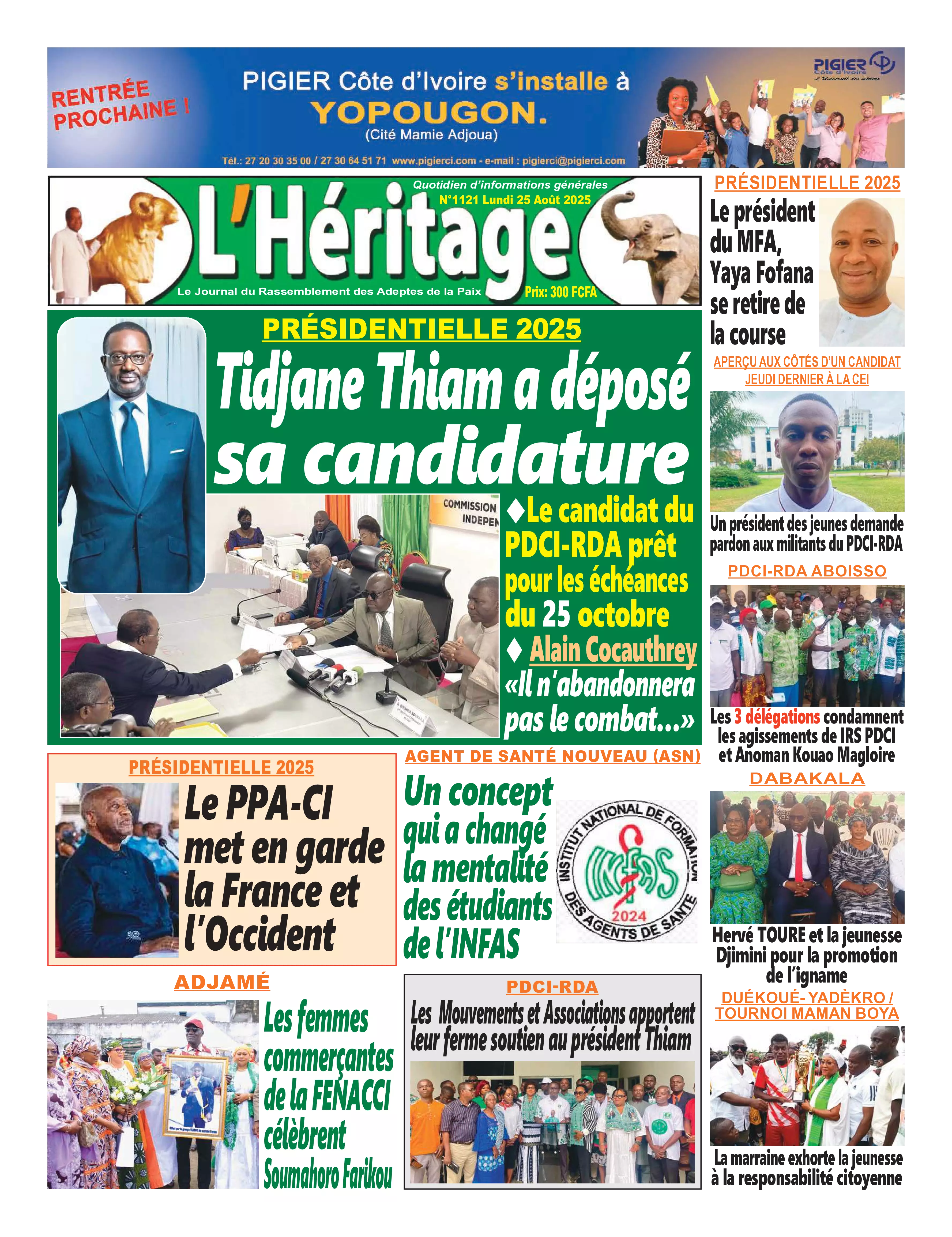 L'HERITAGE N° 1121