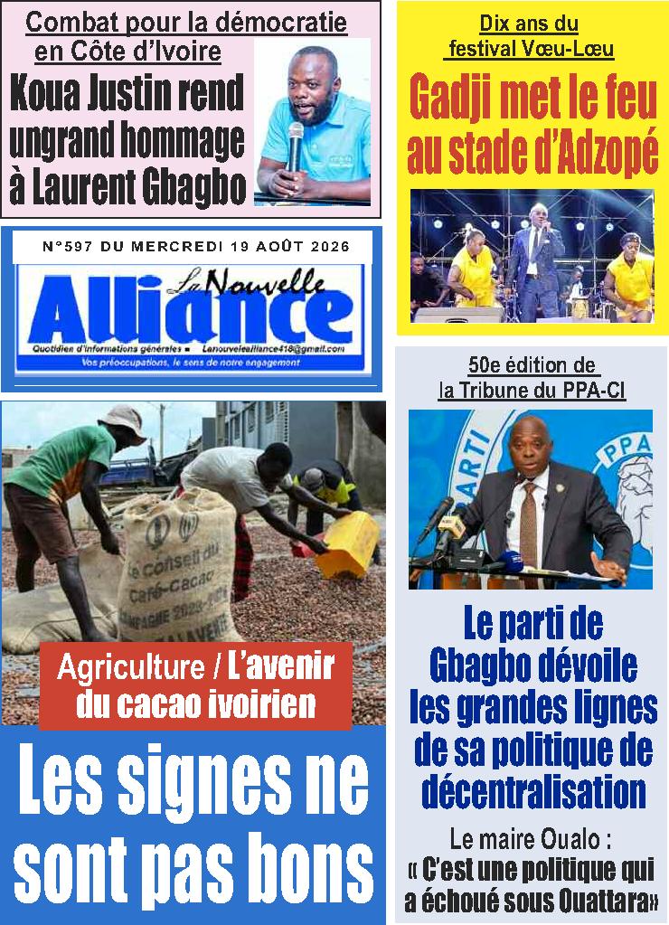 LA NOUVELLE ALLIANCE N° 597