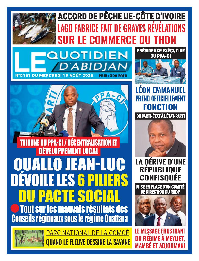 LE QUOTIDIEN DABIDJAN N° 5161