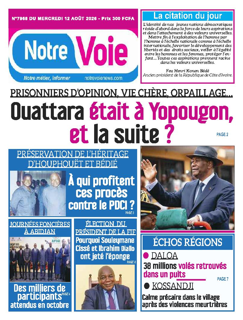 NOTRE VOIE N° 7968