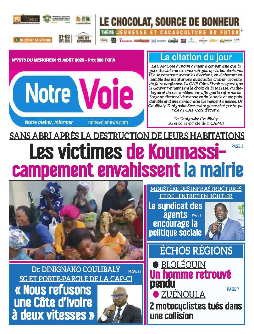 NOTRE VOIE N° 7973