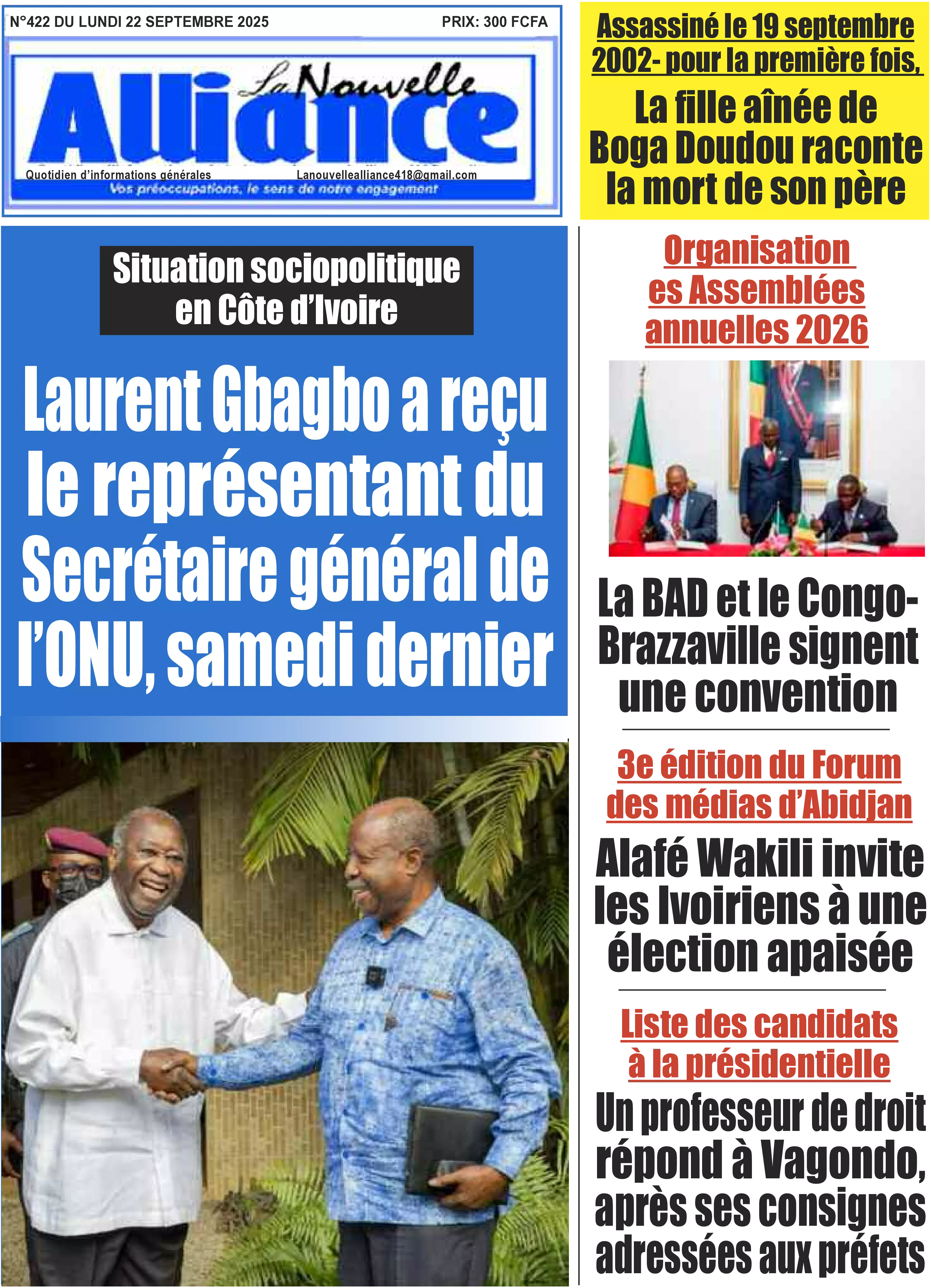 N° 422 - 2025-09-22