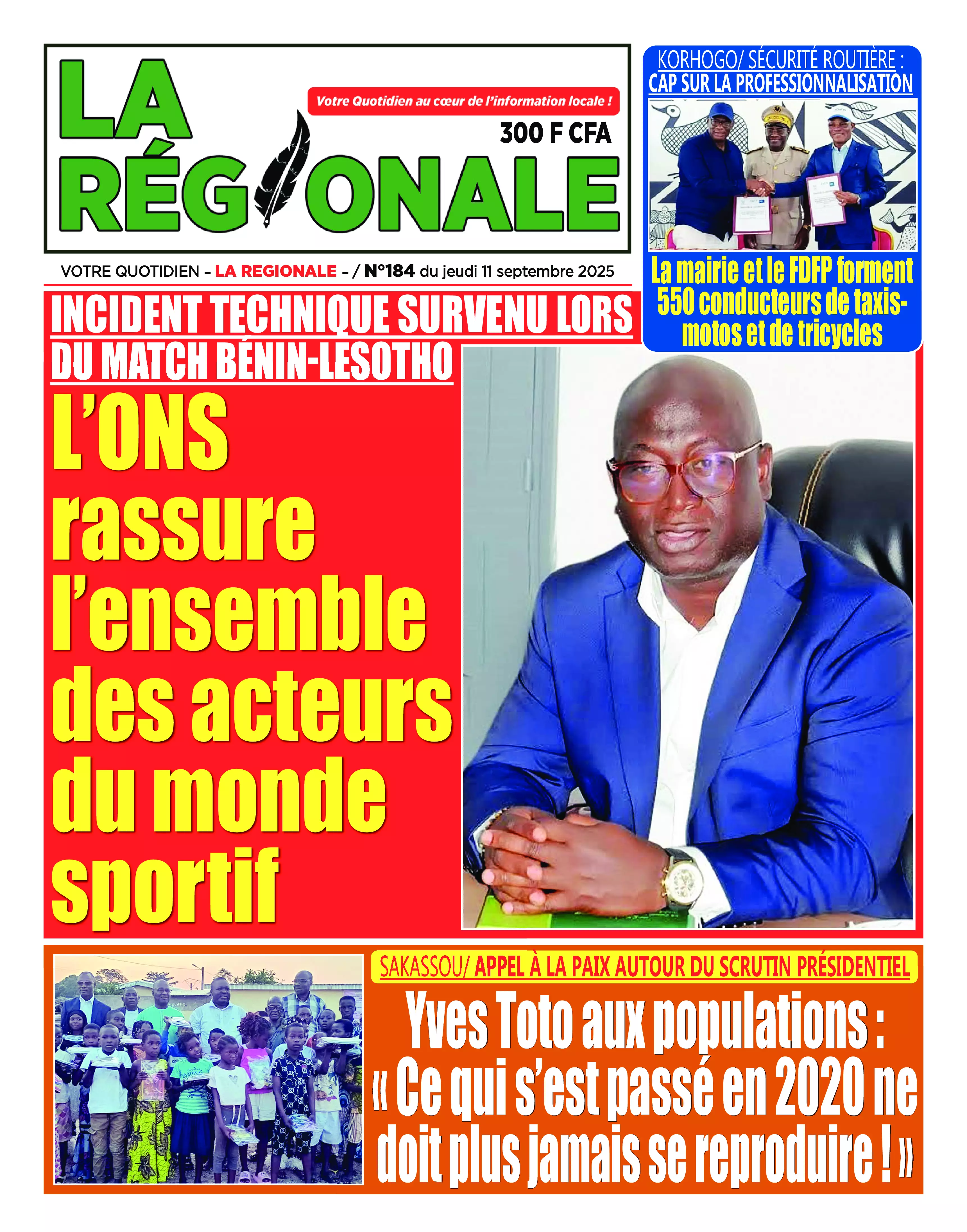 N° 184 - 2025-09-11