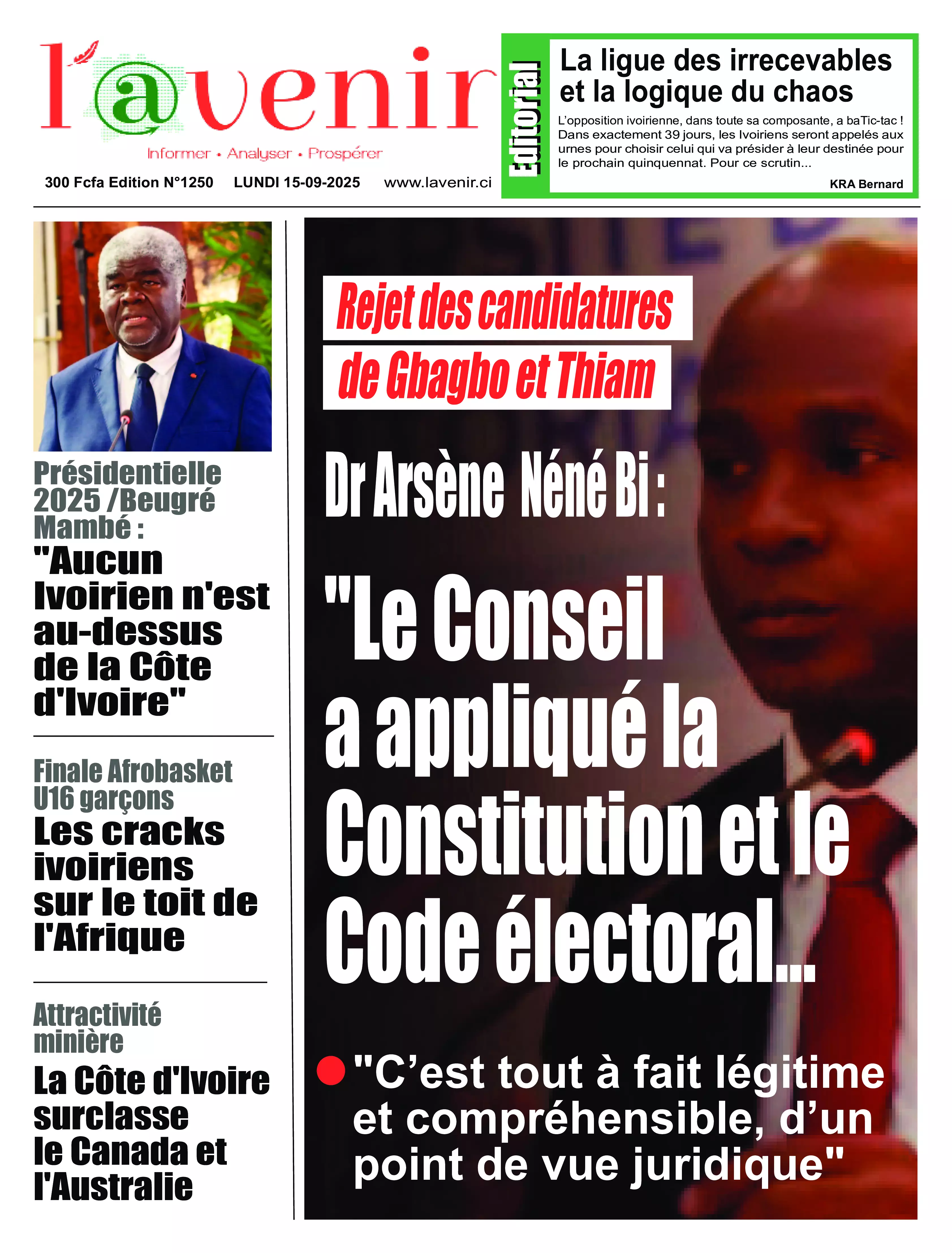 N° 1250 - 2025-09-15
