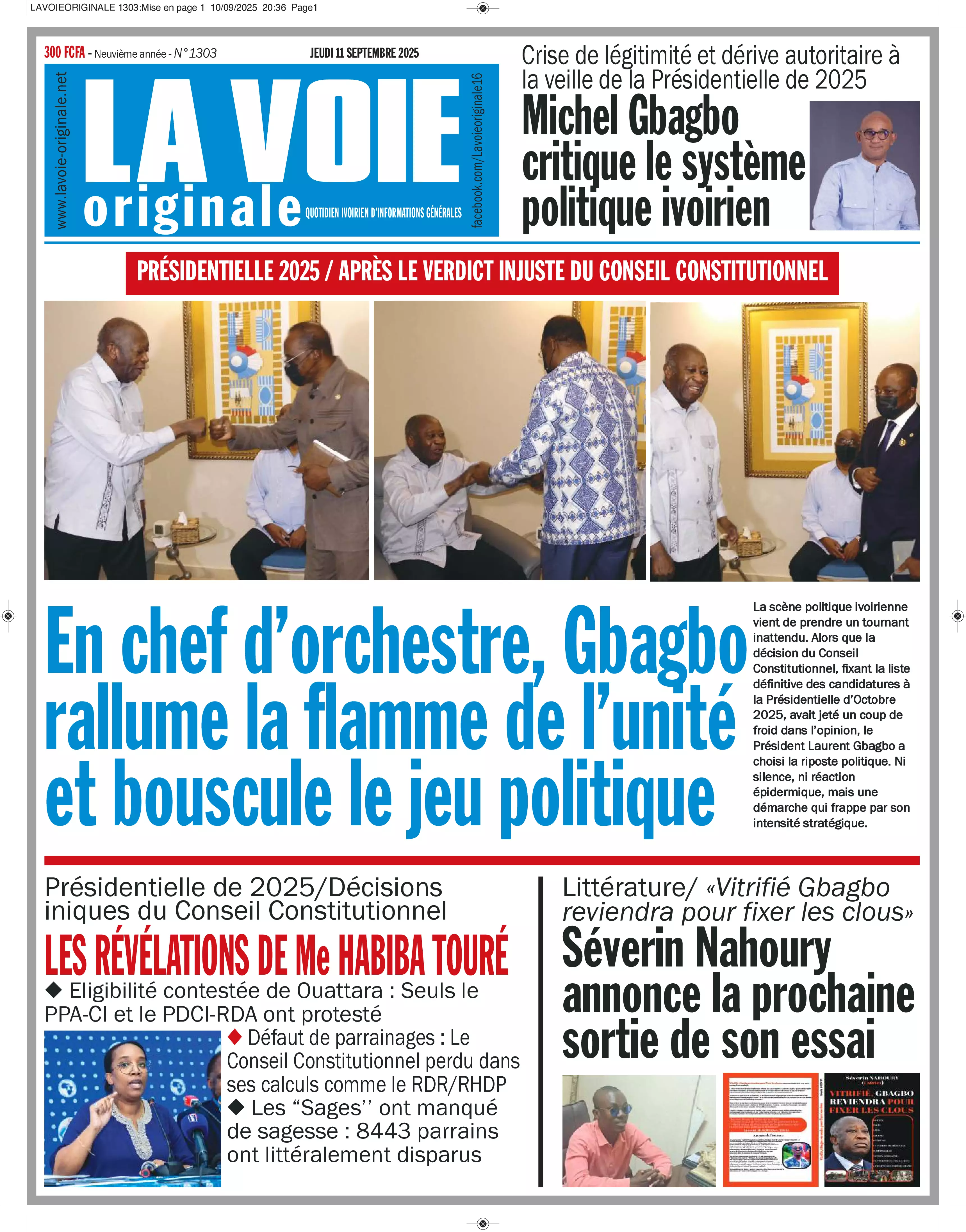 N° 1303 - 2025-09-11