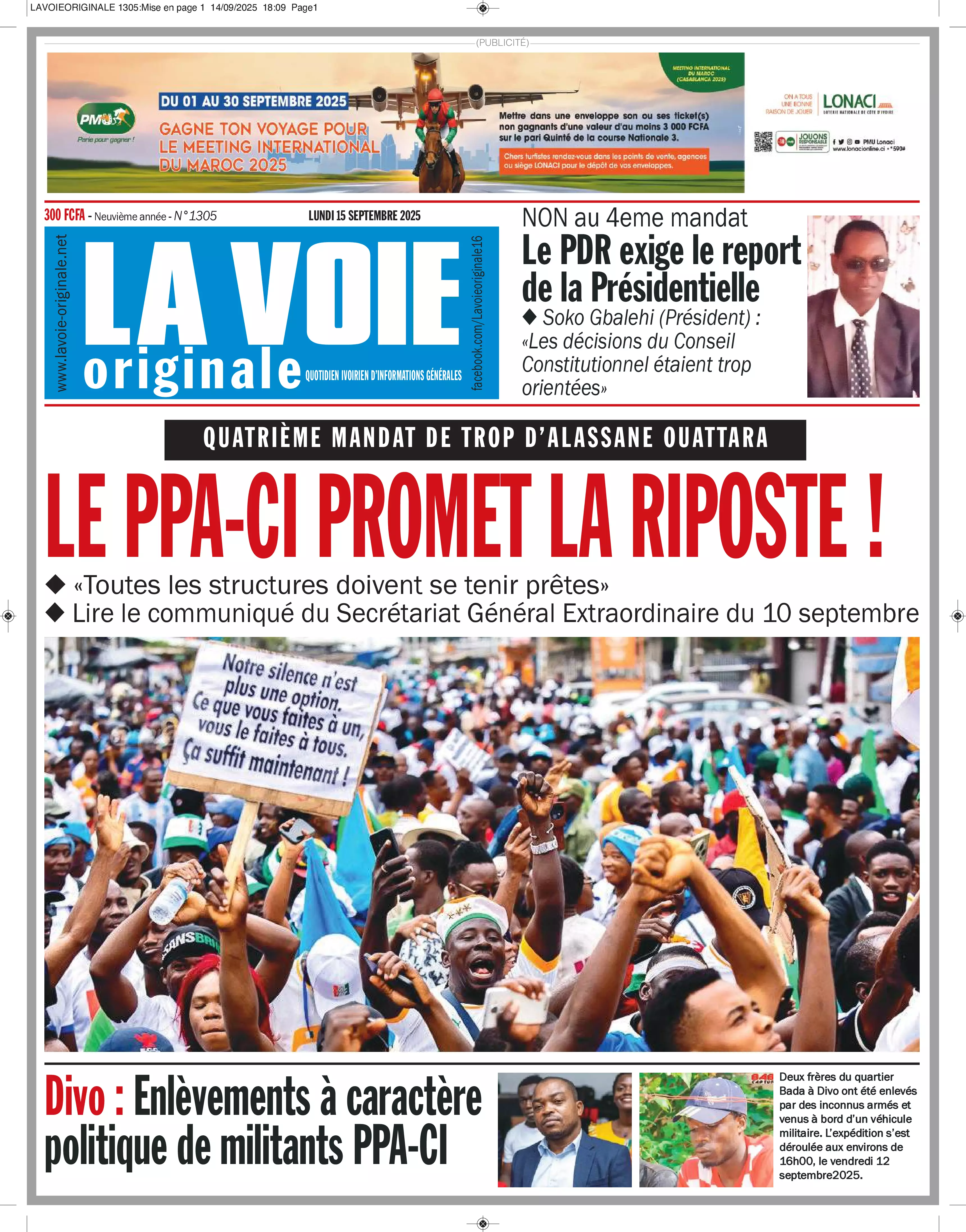 N° 1305 - 2025-09-15