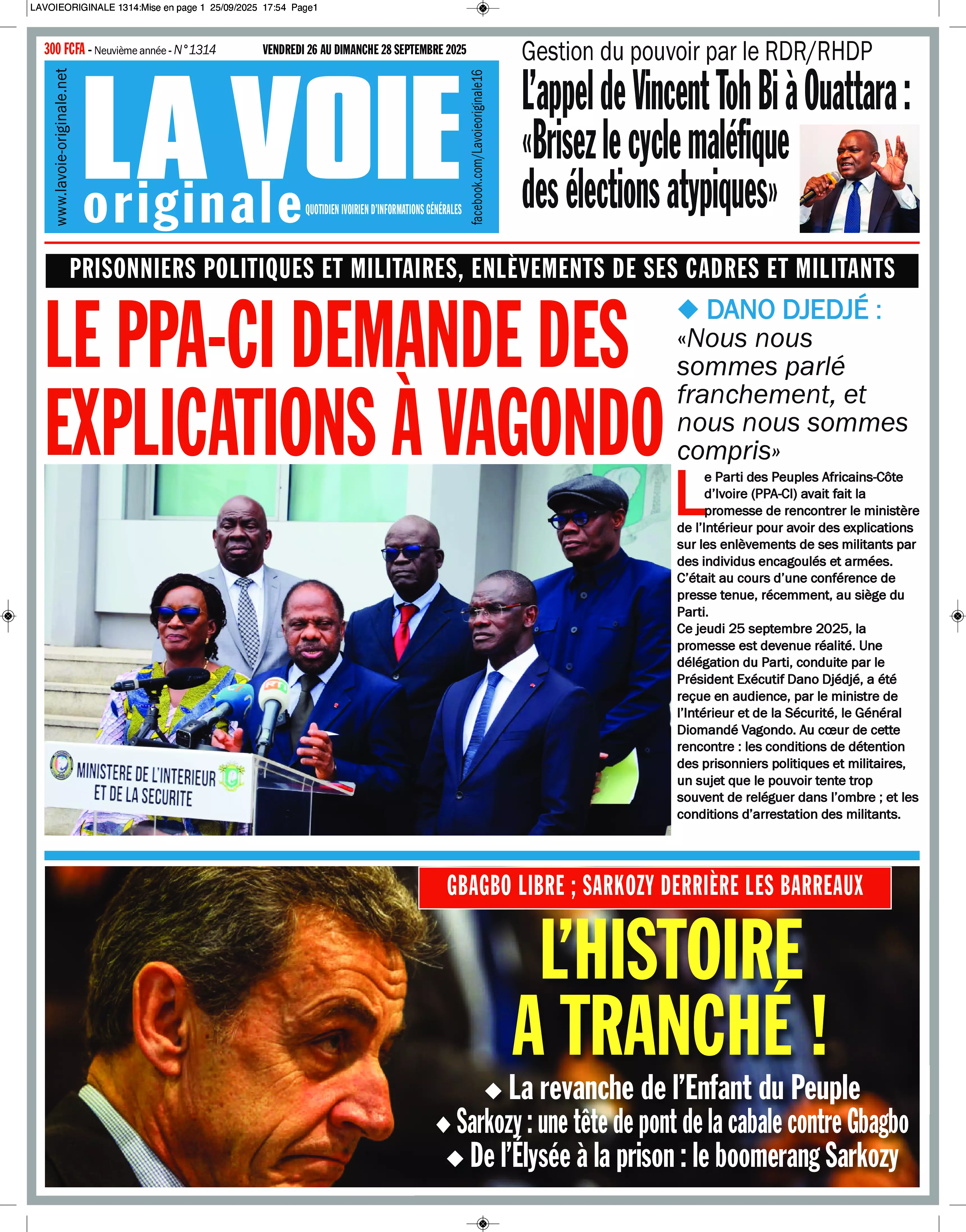 N° 1314 - 2025-09-26