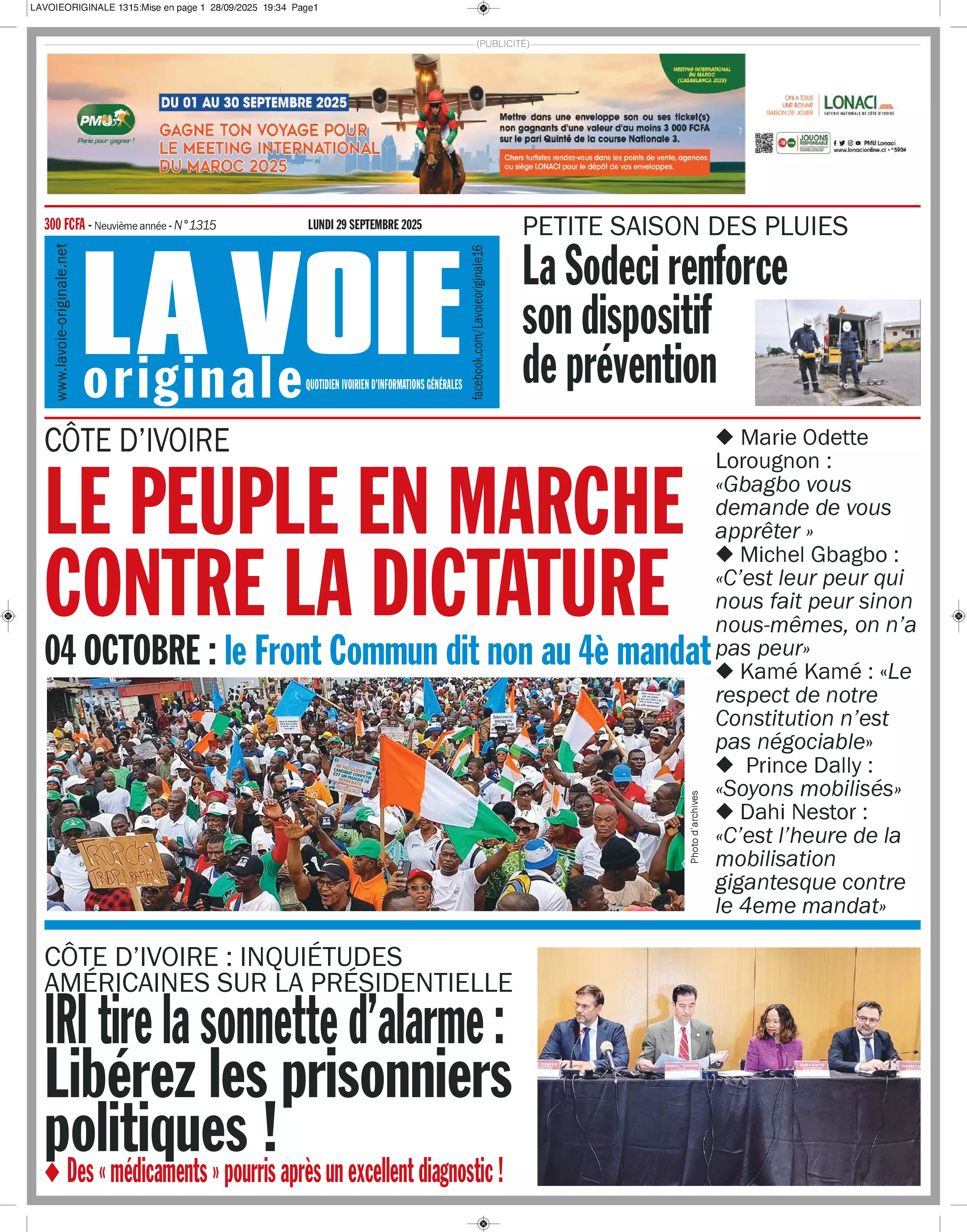 N° 1315 - 2025-09-29