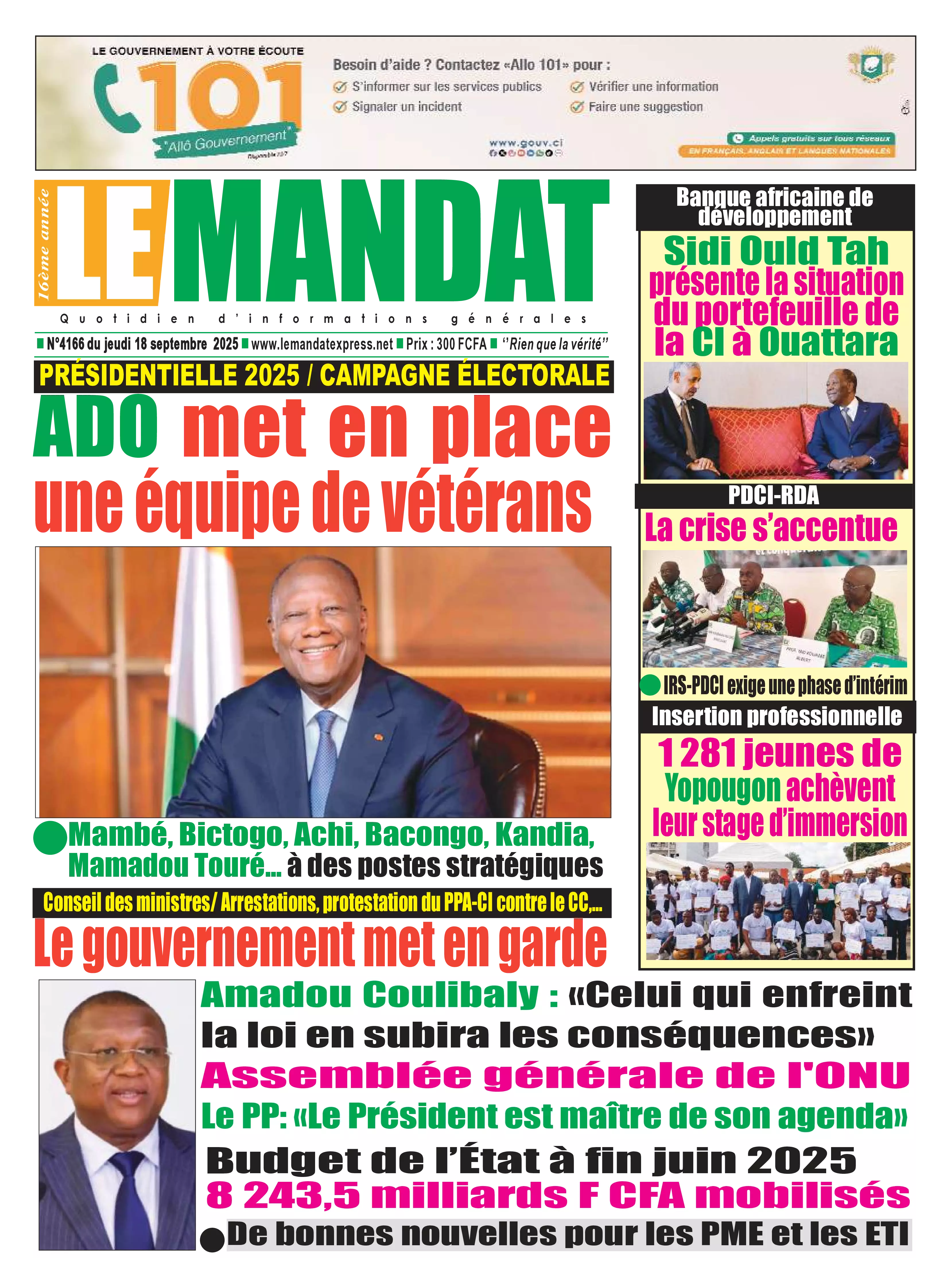 N° 4166 - 2025-09-18