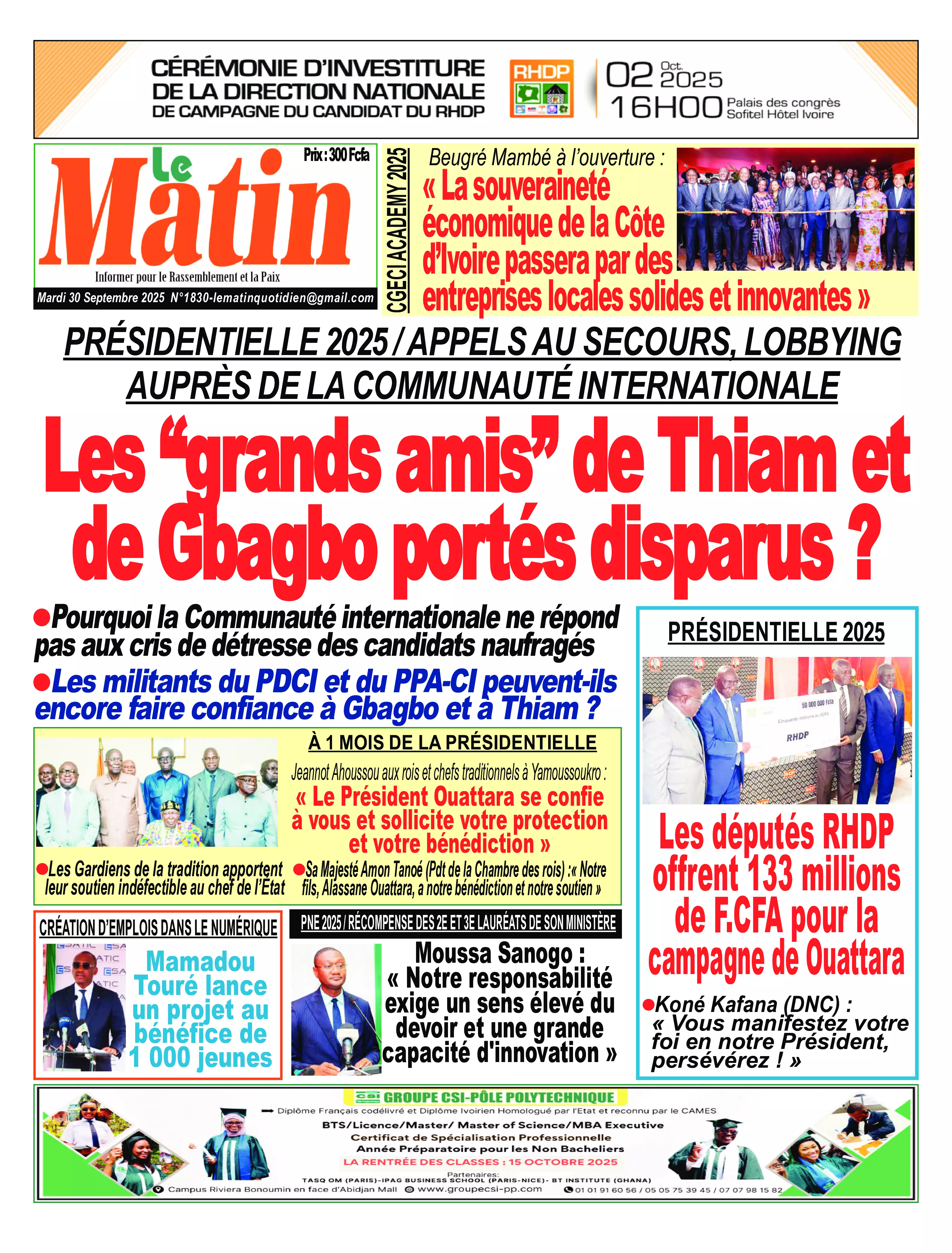 N° 1830 - 2025-09-30