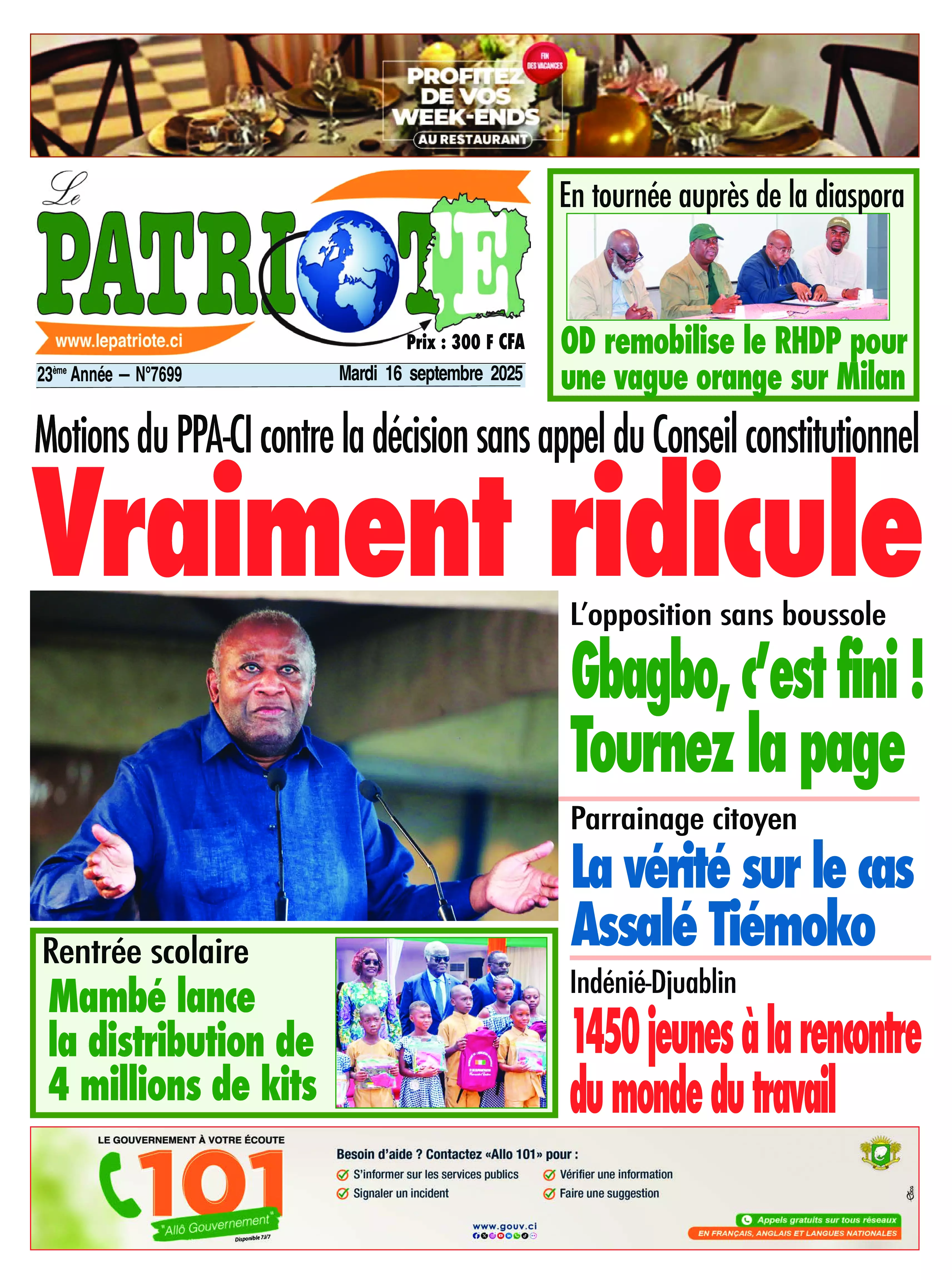 N° 7699 - 2025-09-16