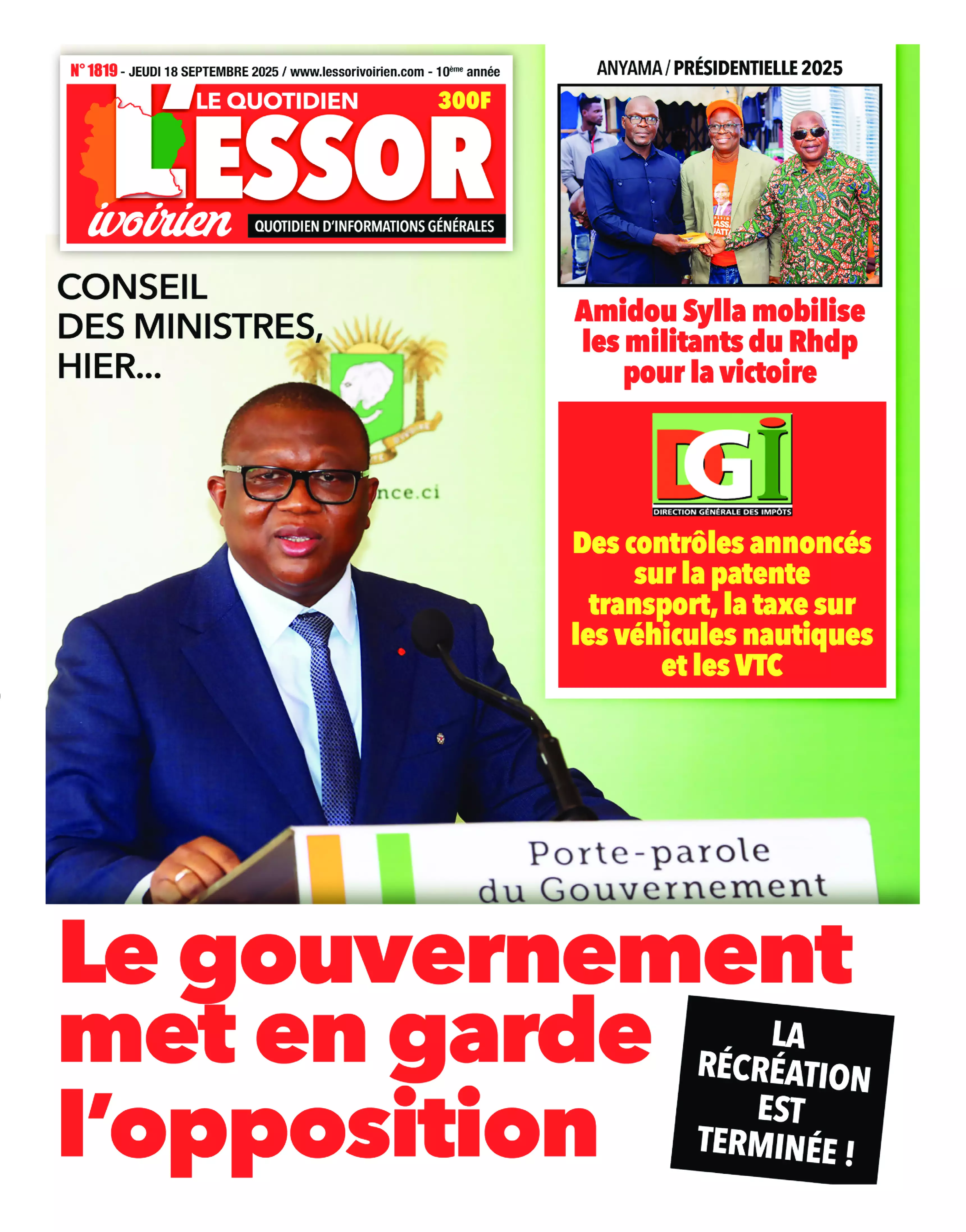 N° 1819 - 2025-09-18