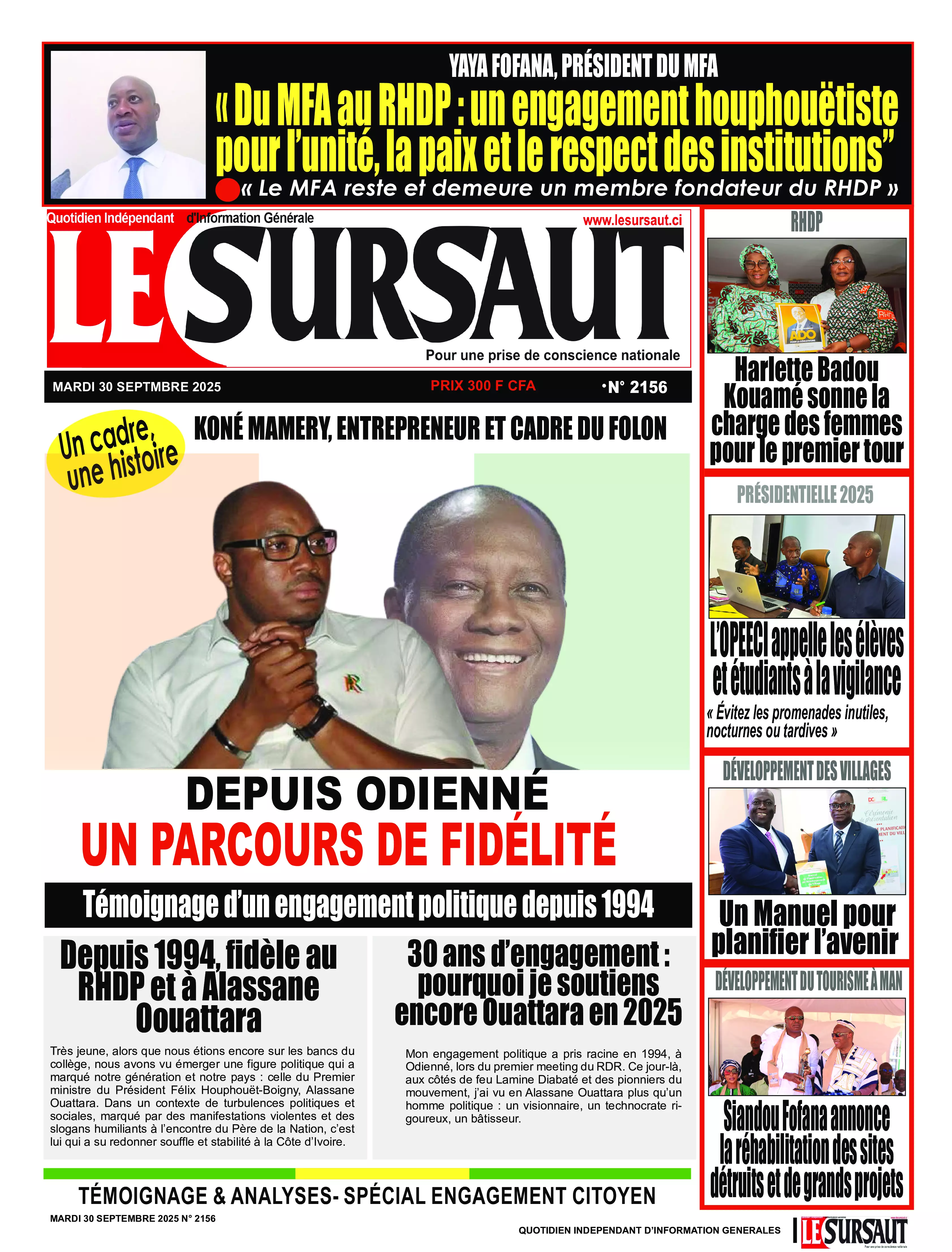 N° 2156 - 2025-09-30
