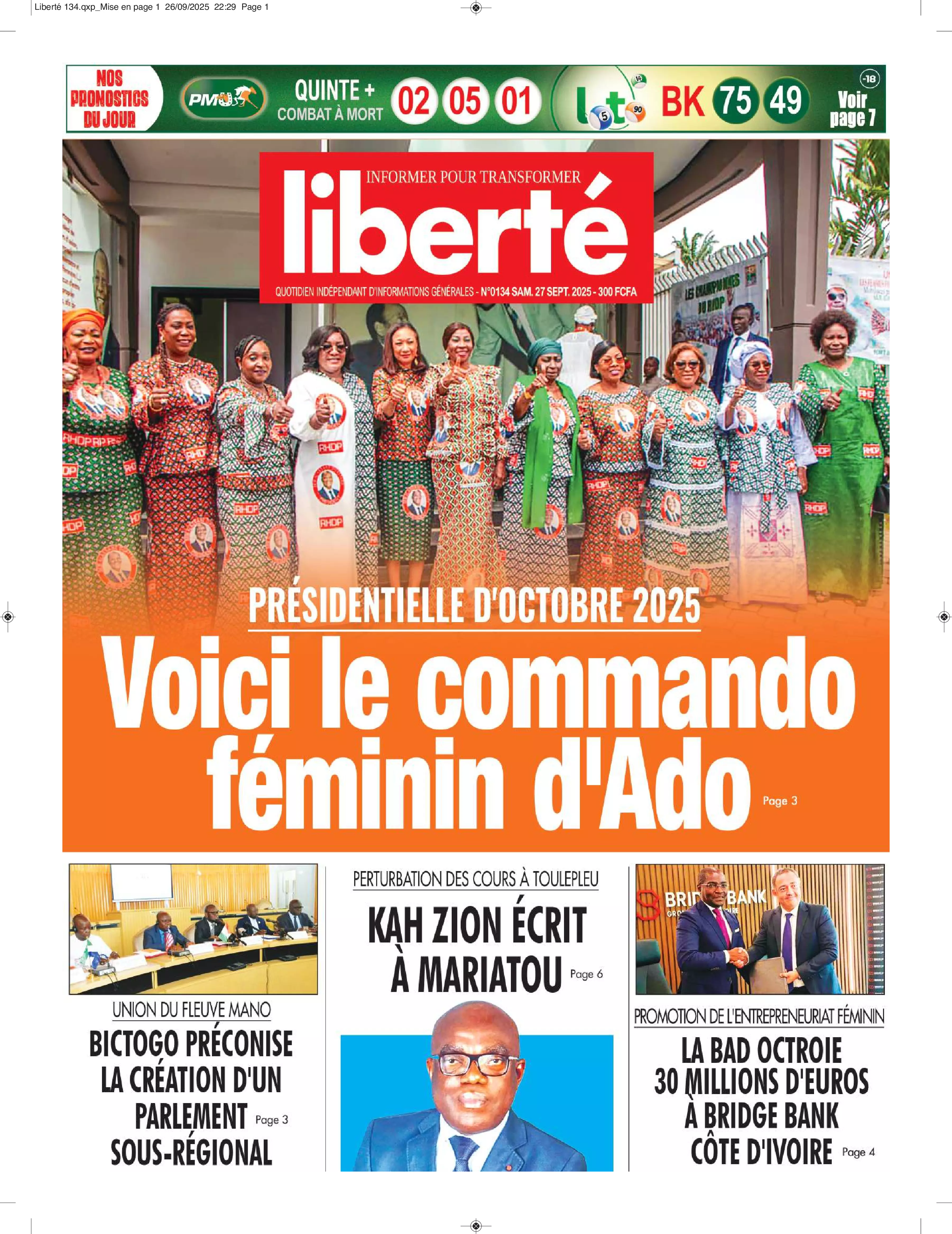 N° 134 - 2025-09-27