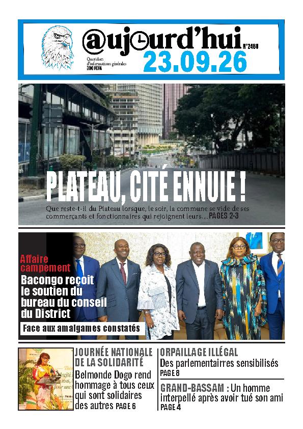 AUJOURD'HUI N° 2460